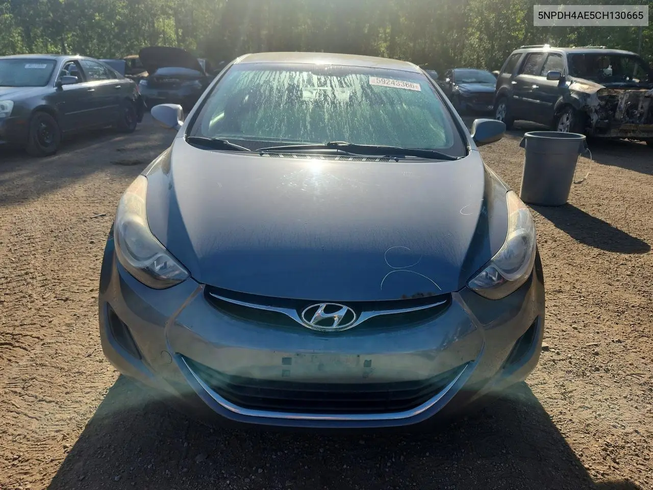 2012 Hyundai Elantra Gls VIN: 5NPDH4AE5CH130665 Lot: 59243366