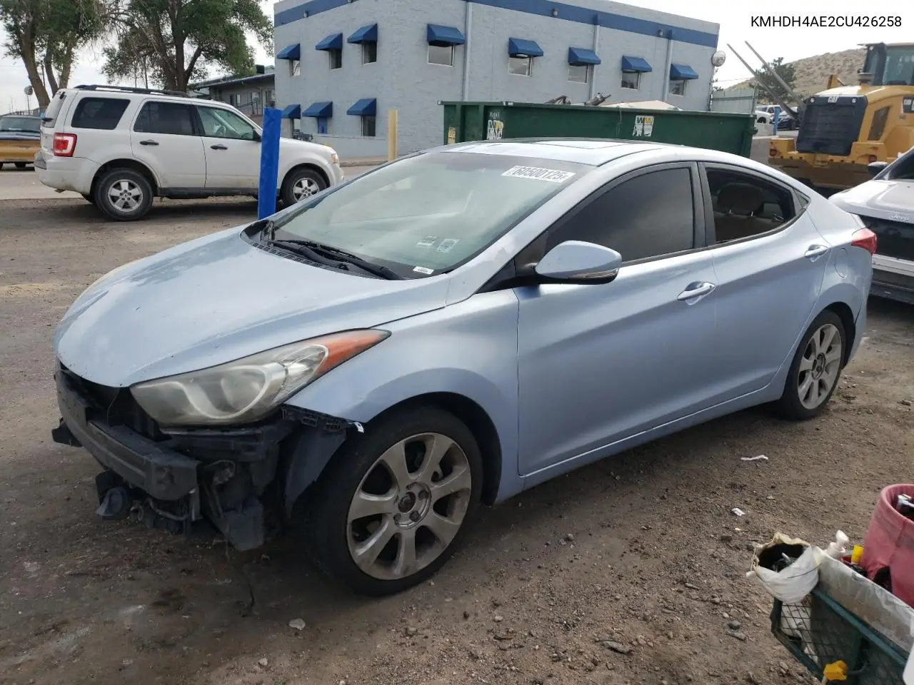 2012 Hyundai Elantra Gls VIN: KMHDH4AE2CU426258 Lot: 60500125