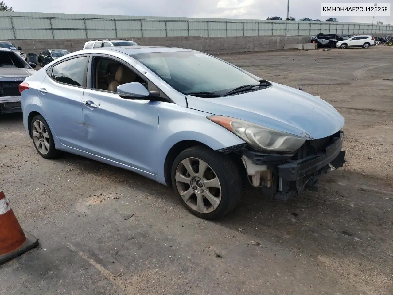 2012 Hyundai Elantra Gls VIN: KMHDH4AE2CU426258 Lot: 60500125