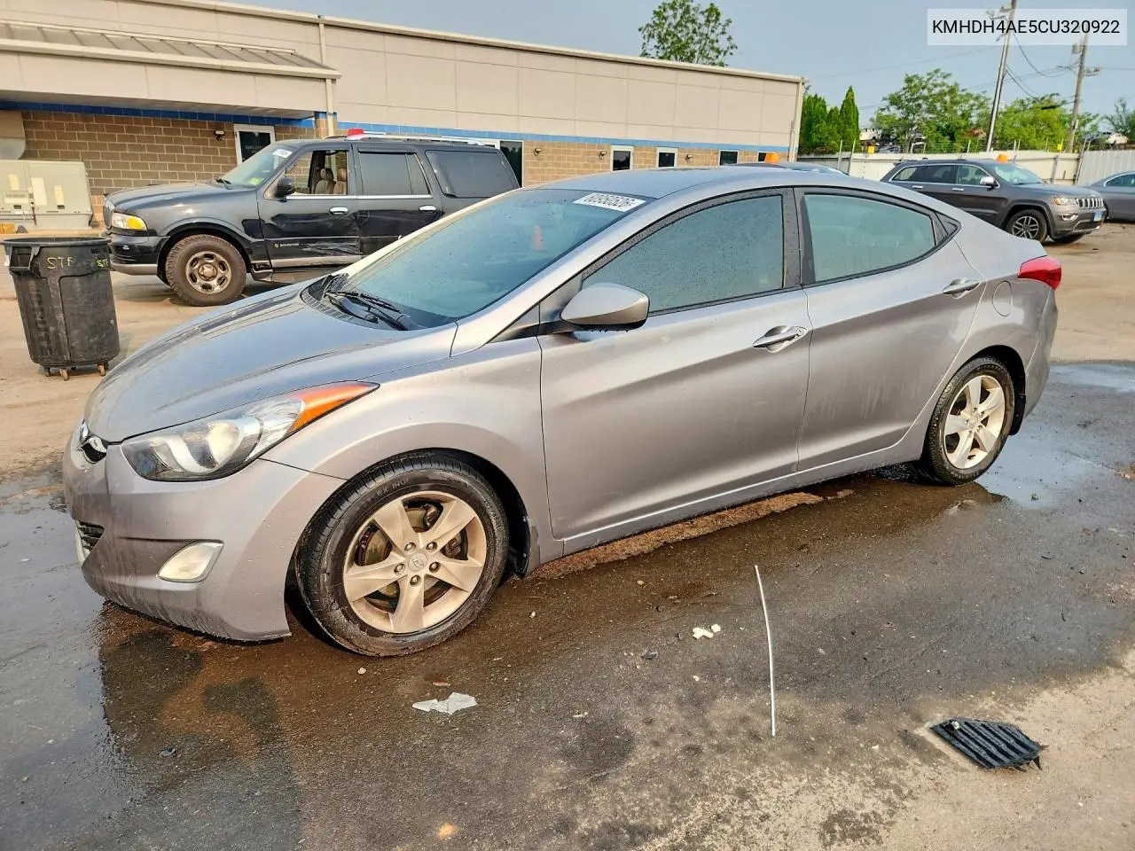 2012 Hyundai Elantra Gls VIN: KMHDH4AE5CU320922 Lot: 60950526