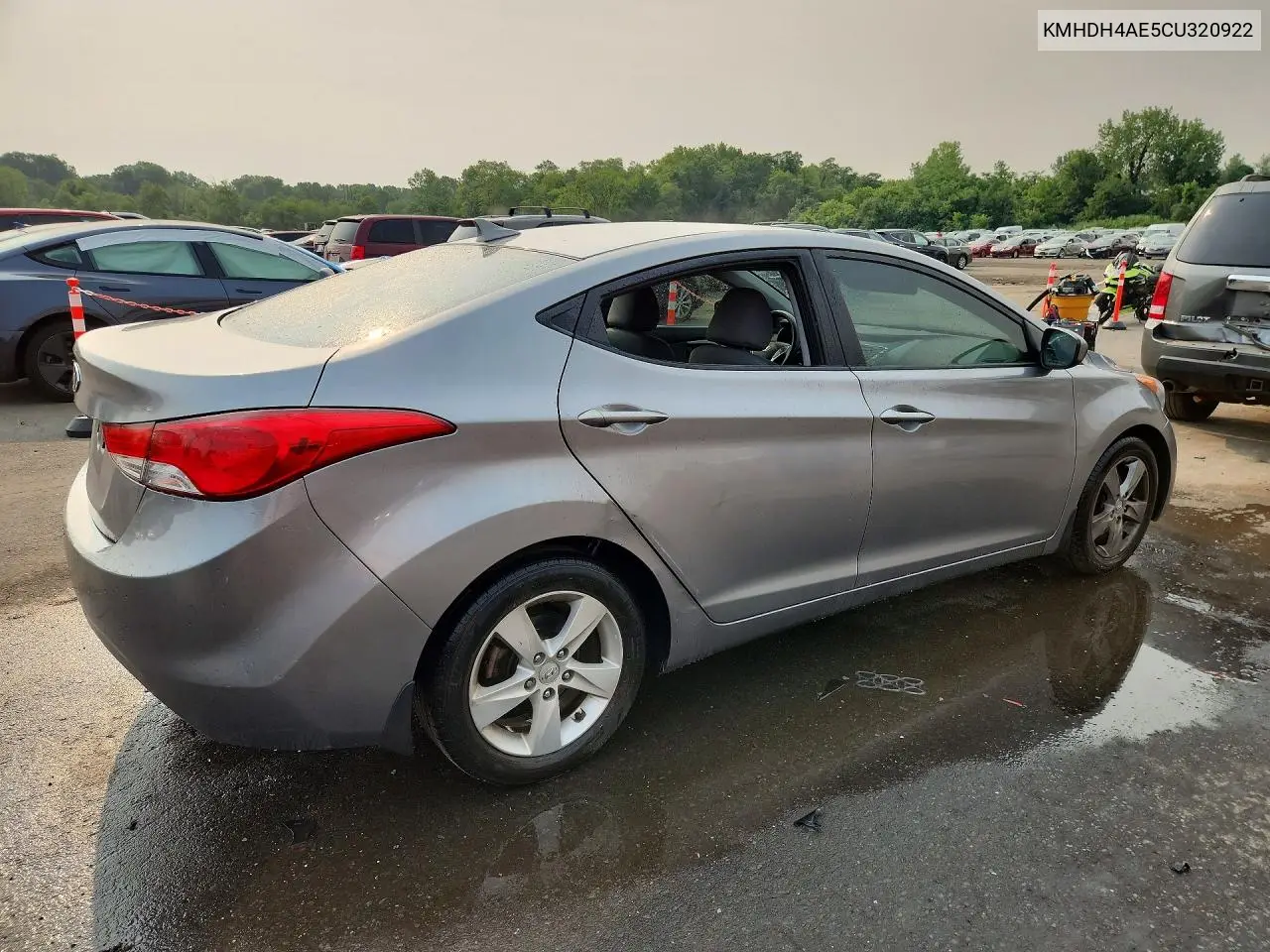 2012 Hyundai Elantra Gls VIN: KMHDH4AE5CU320922 Lot: 60950526