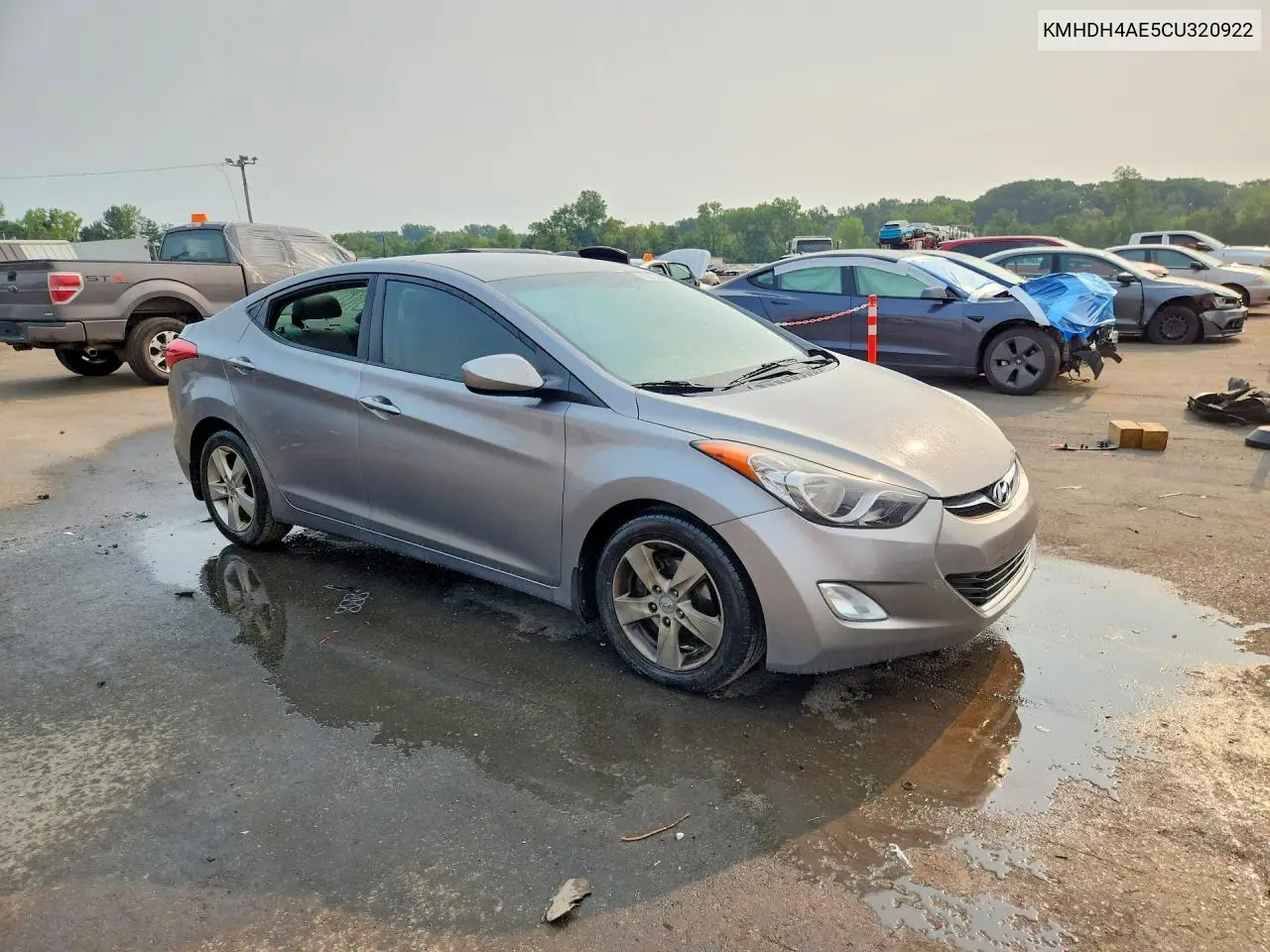 2012 Hyundai Elantra Gls VIN: KMHDH4AE5CU320922 Lot: 60950526