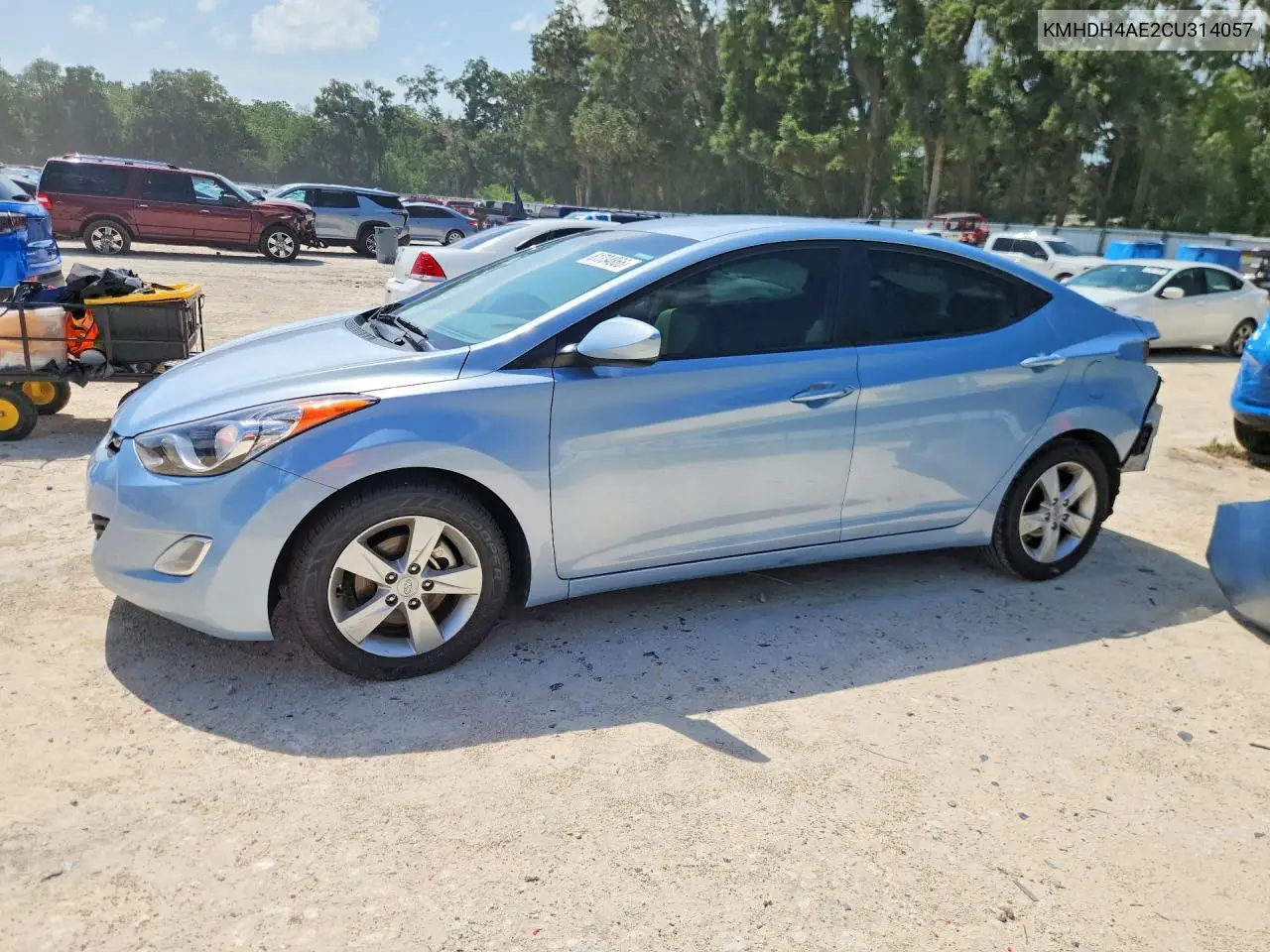 2012 Hyundai Elantra Gls VIN: KMHDH4AE2CU314057 Lot: 61734866
