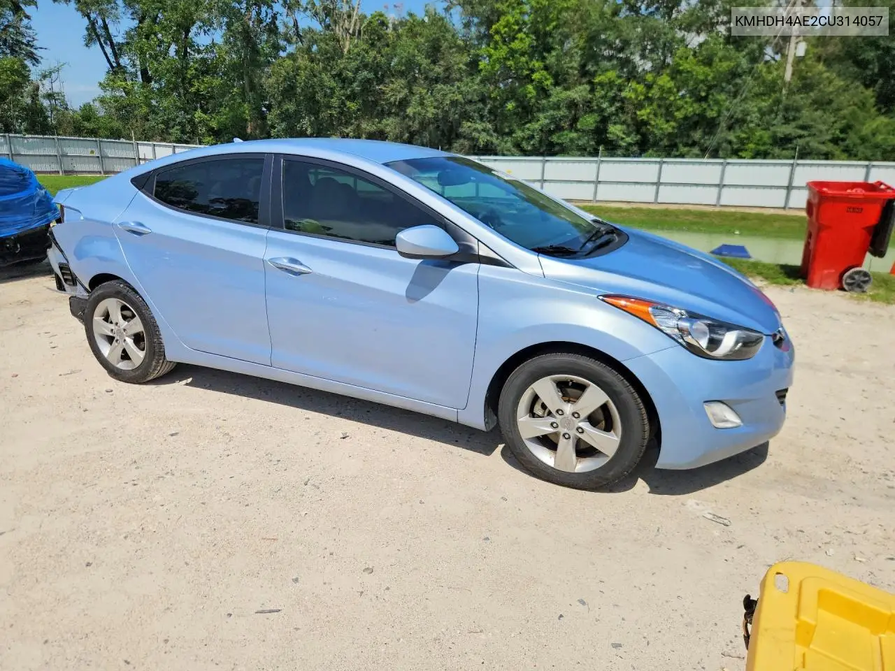 2012 Hyundai Elantra Gls VIN: KMHDH4AE2CU314057 Lot: 61734866
