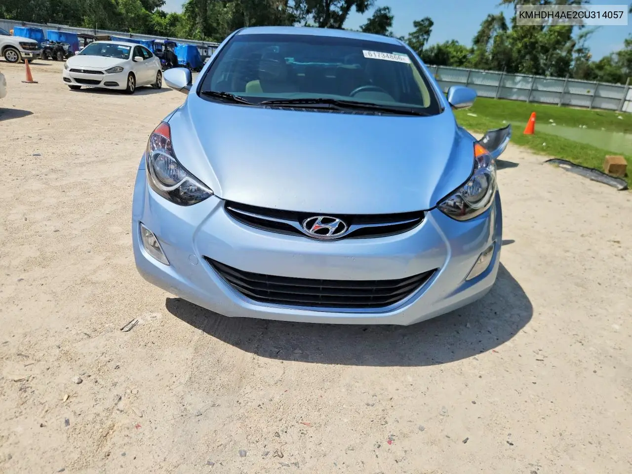 2012 Hyundai Elantra Gls VIN: KMHDH4AE2CU314057 Lot: 61734866