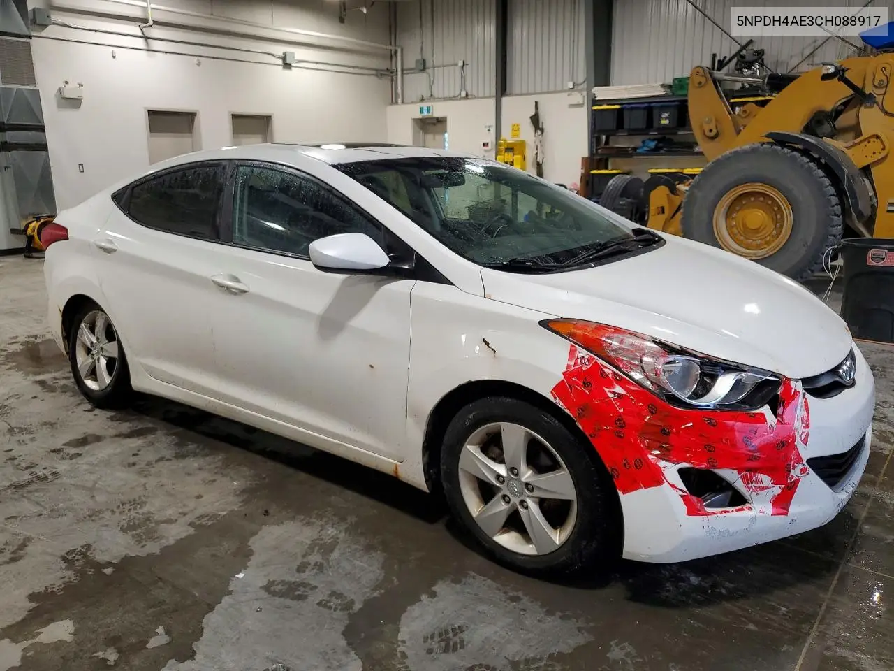 2012 Hyundai Elantra Gls VIN: 5NPDH4AE3CH088917 Lot: 62244976