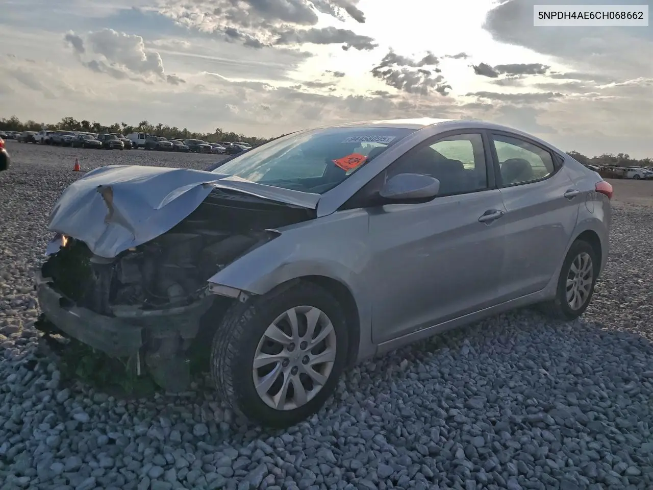 5NPDH4AE6CH068662 2012 Hyundai Elantra Gls