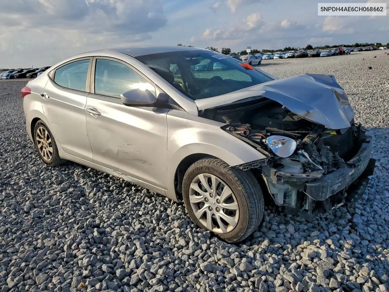 5NPDH4AE6CH068662 2012 Hyundai Elantra Gls