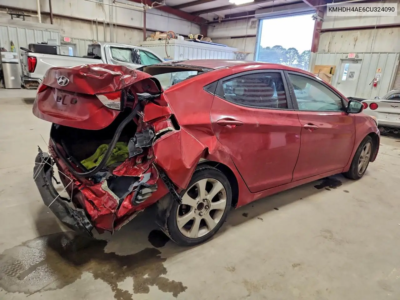 KMHDH4AE6CU324090 2012 Hyundai Elantra Gls