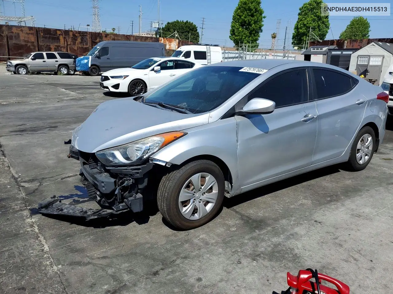 5NPDH4AE3DH415513 2013 Hyundai Elantra Gls