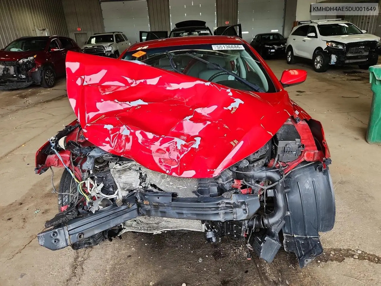 2013 Hyundai Elantra Gls VIN: KMHDH4AE5DU001649 Lot: 55136686