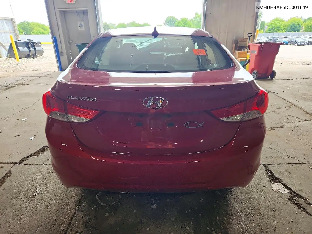2013 Hyundai Elantra Gls VIN: KMHDH4AE5DU001649 Lot: 55136686