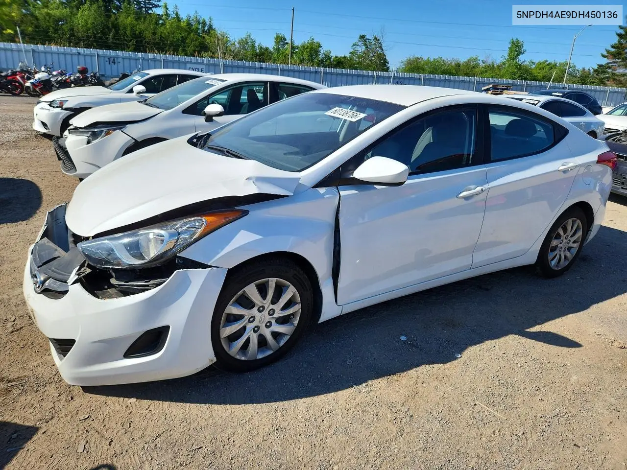 2013 Hyundai Elantra Gls VIN: 5NPDH4AE9DH450136 Lot: 60138766