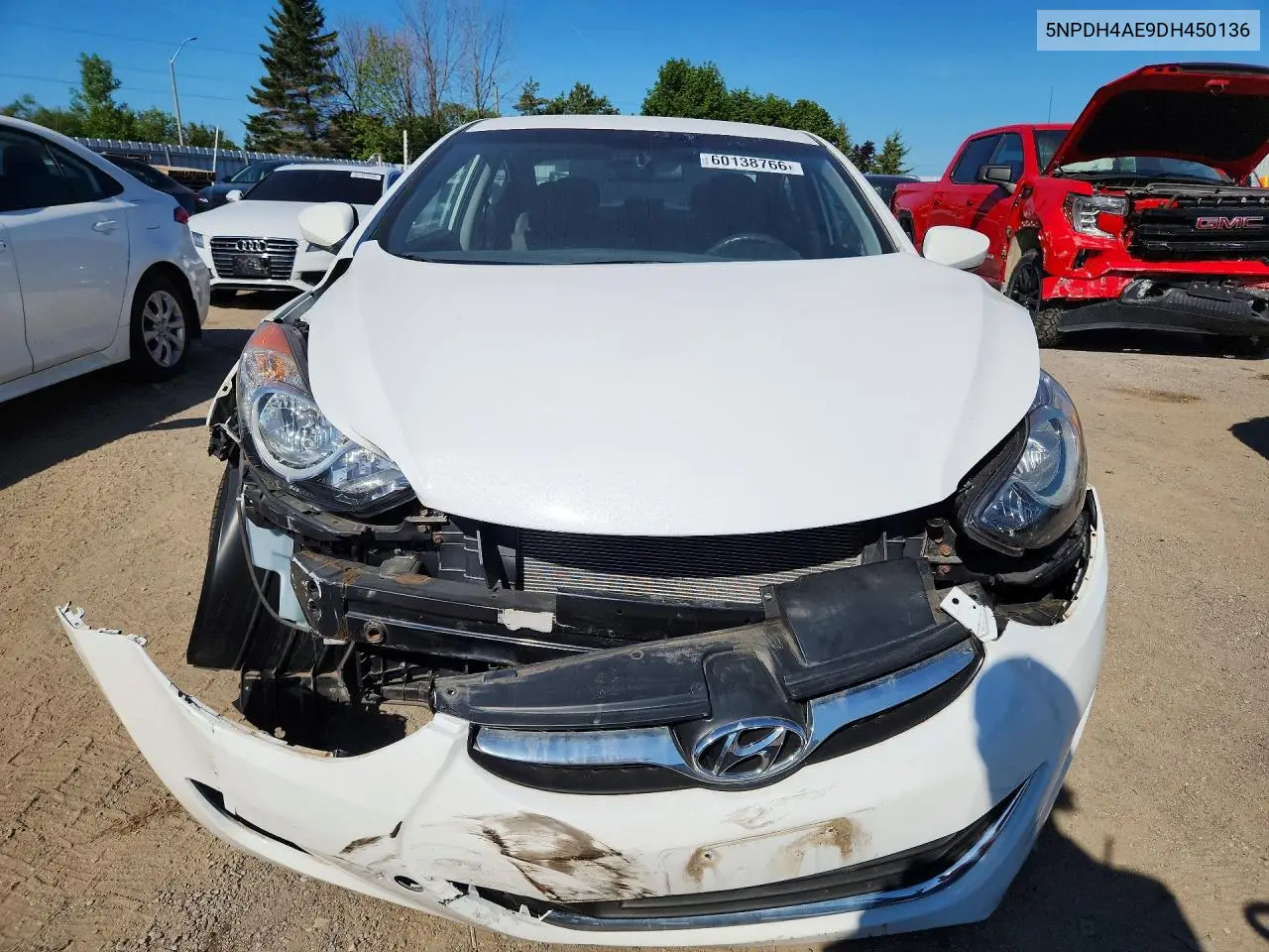 2013 Hyundai Elantra Gls VIN: 5NPDH4AE9DH450136 Lot: 60138766