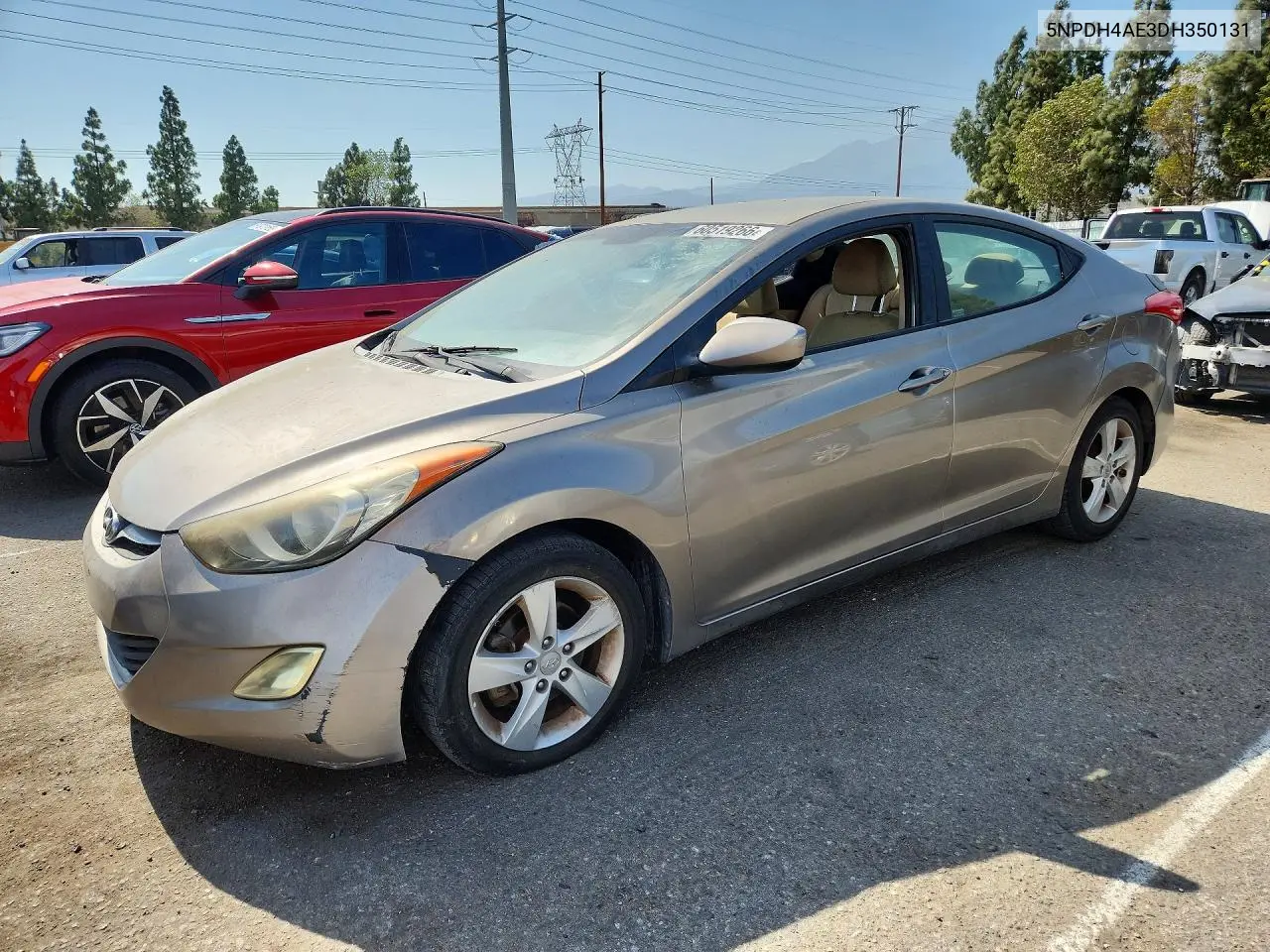 2013 Hyundai Elantra Gls VIN: 5NPDH4AE3DH350131 Lot: 60519266