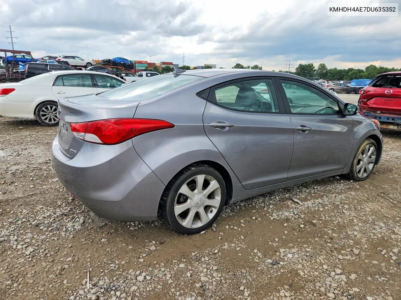 2013 Hyundai Elantra Limited VIN: KMHDH4AE7DU635352 Lot: 61124646