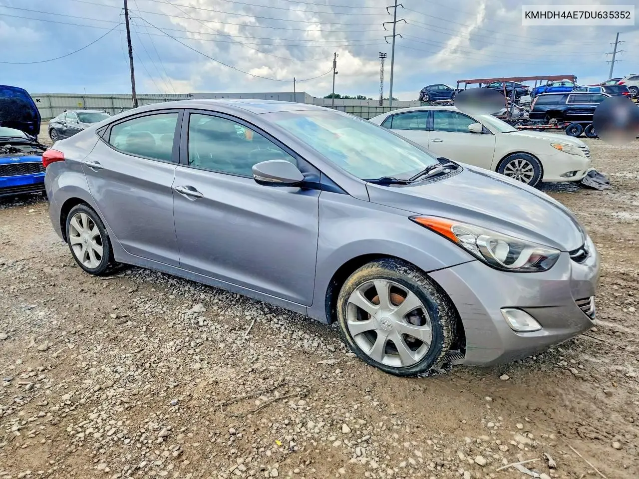 2013 Hyundai Elantra Limited VIN: KMHDH4AE7DU635352 Lot: 61124646