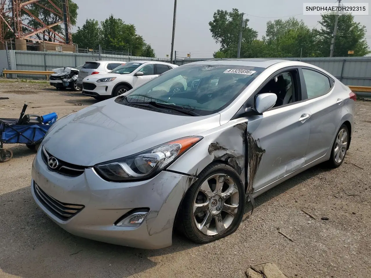 2013 Hyundai Elantra Limited VIN: 5NPDH4AE7DH292315 Lot: 61320696