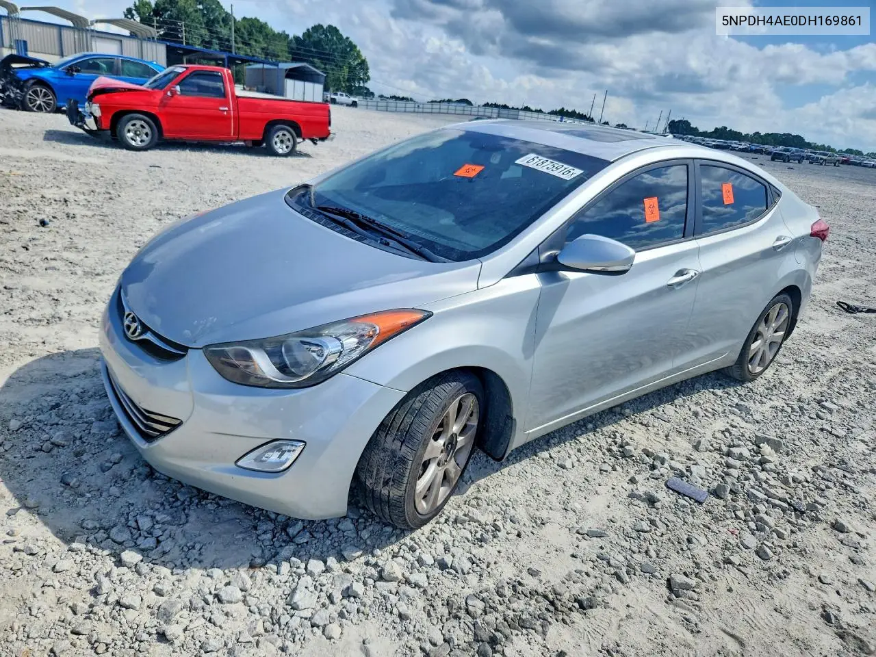 2013 Hyundai Elantra Limited VIN: 5NPDH4AE0DH169861 Lot: 61875916