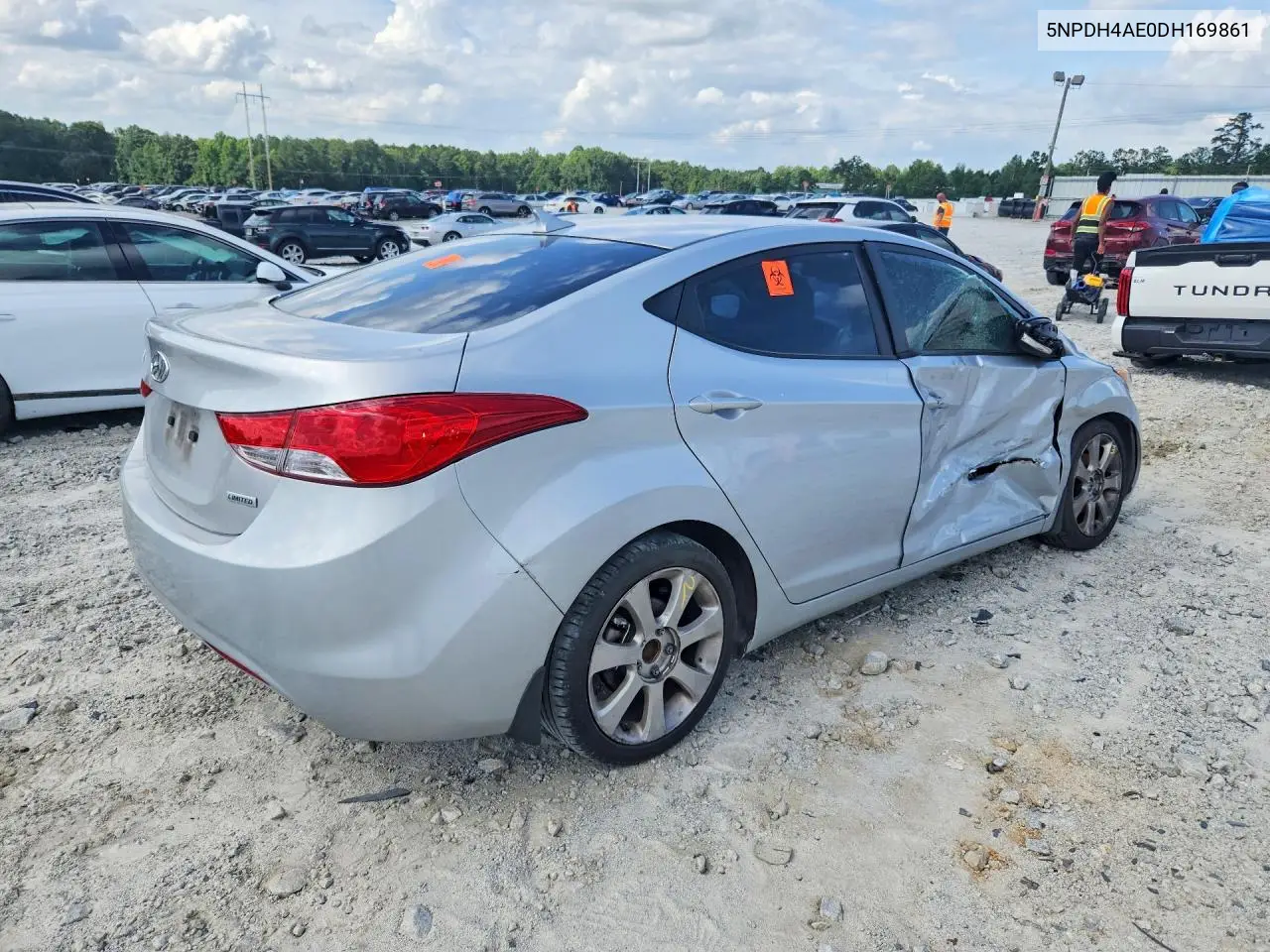 2013 Hyundai Elantra Limited VIN: 5NPDH4AE0DH169861 Lot: 61875916