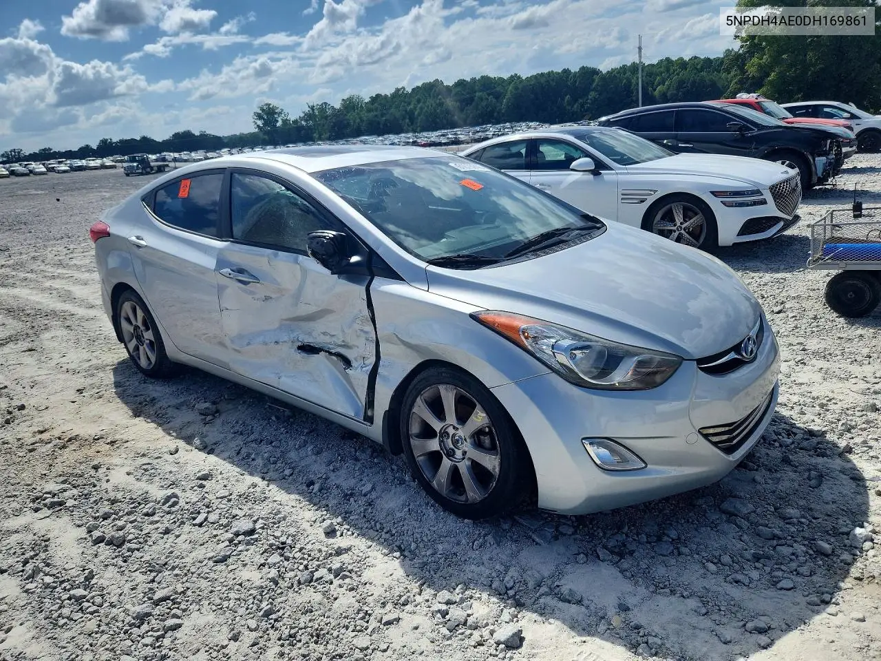 2013 Hyundai Elantra Limited VIN: 5NPDH4AE0DH169861 Lot: 61875916