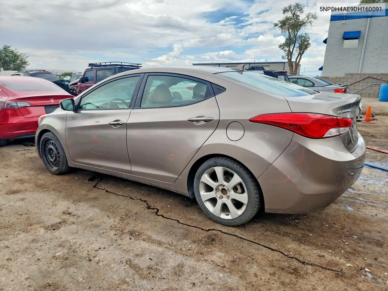 2013 Hyundai Elantra Limited VIN: 5NPDH4AE9DH160091 Lot: 62068256