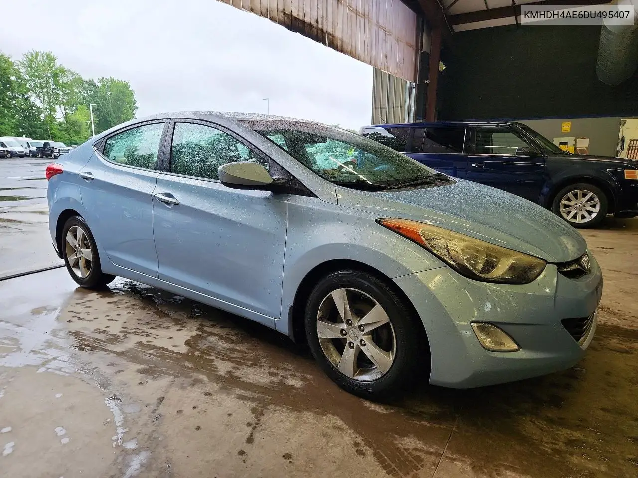2013 Hyundai Elantra Gls VIN: KMHDH4AE6DU495407 Lot: 62072666