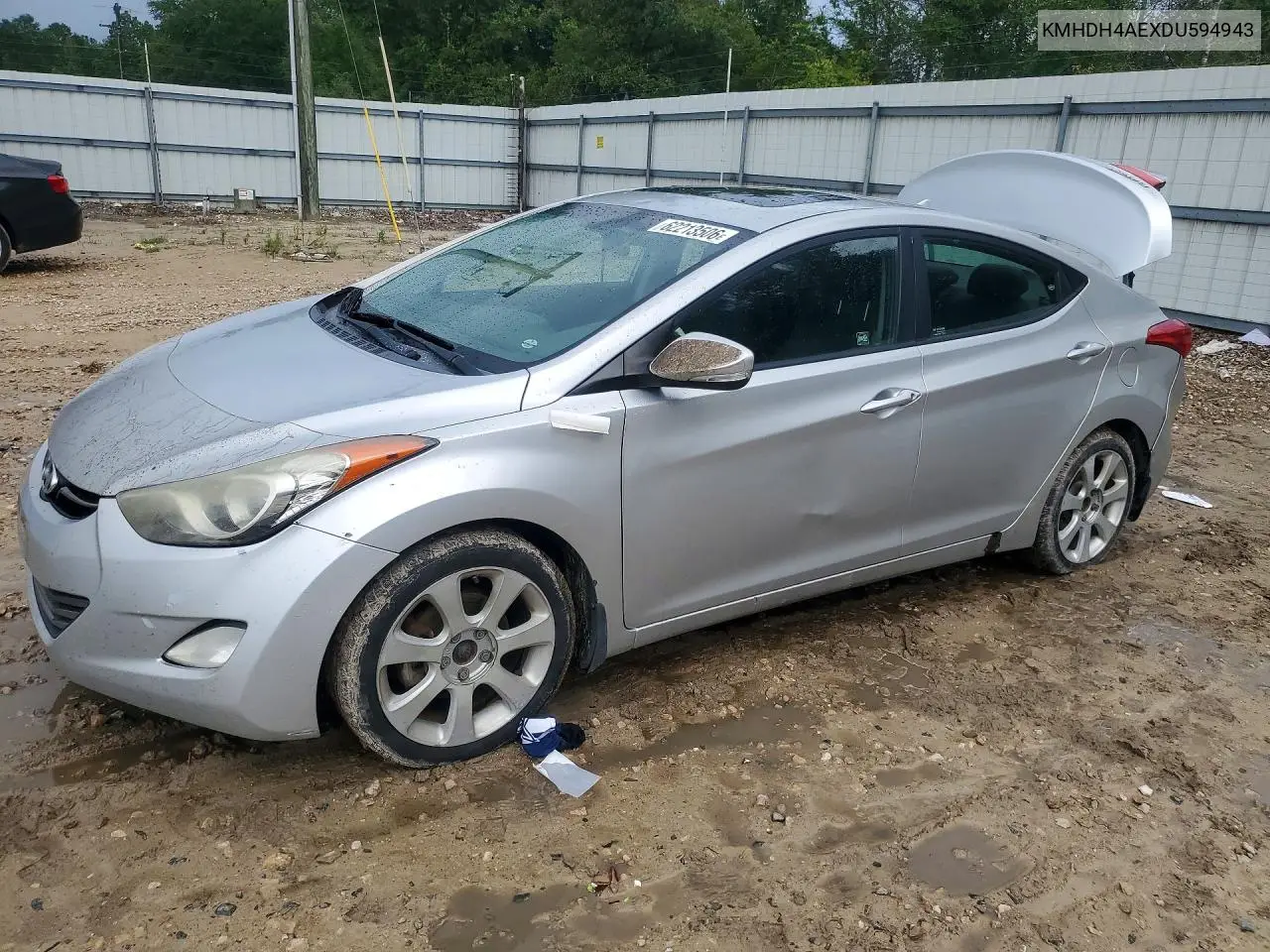 2013 Hyundai Elantra Limited VIN: KMHDH4AEXDU594943 Lot: 62213506
