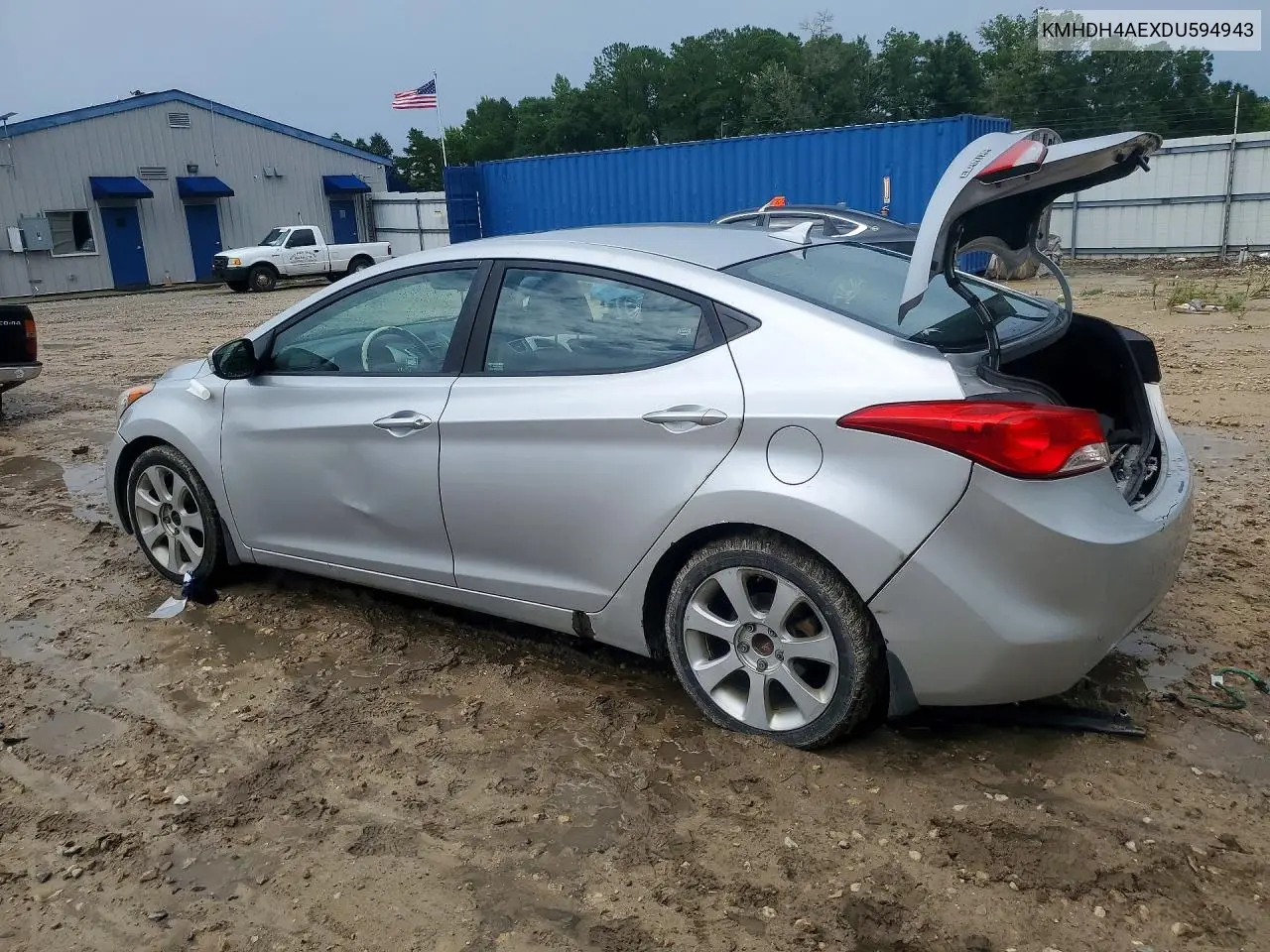2013 Hyundai Elantra Limited VIN: KMHDH4AEXDU594943 Lot: 62213506
