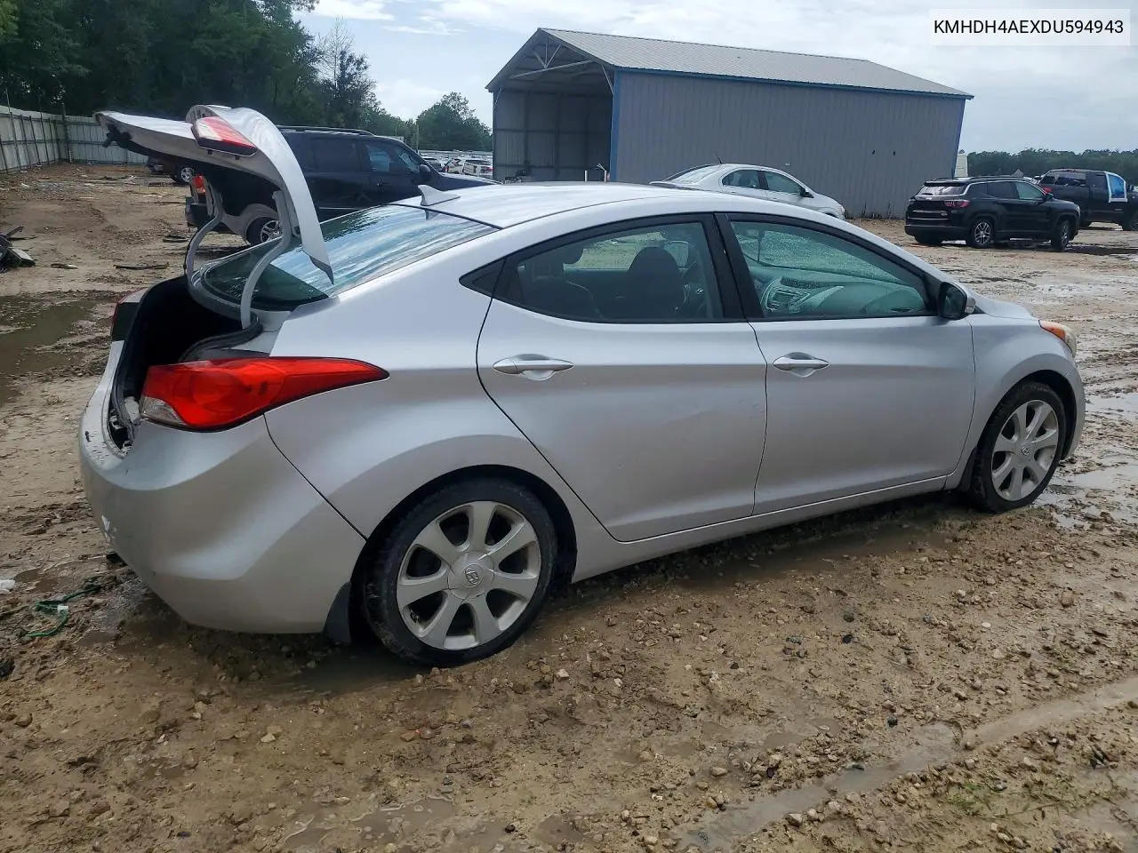 2013 Hyundai Elantra Limited VIN: KMHDH4AEXDU594943 Lot: 62213506