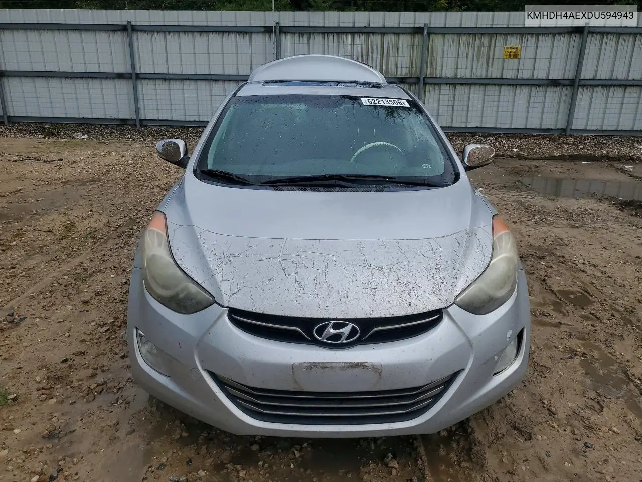 2013 Hyundai Elantra Limited VIN: KMHDH4AEXDU594943 Lot: 62213506