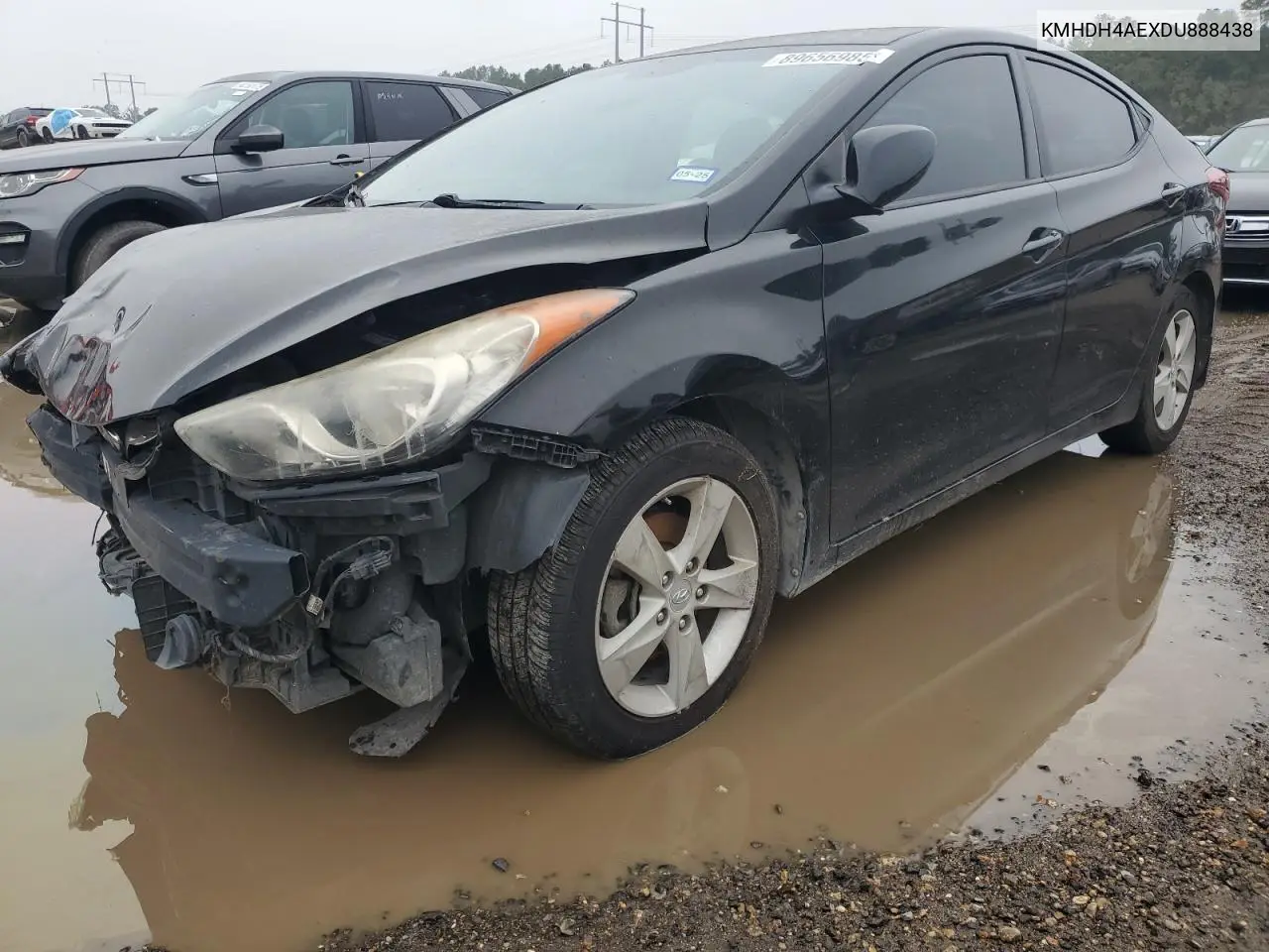 KMHDH4AEXDU888438 2013 Hyundai Elantra Gls