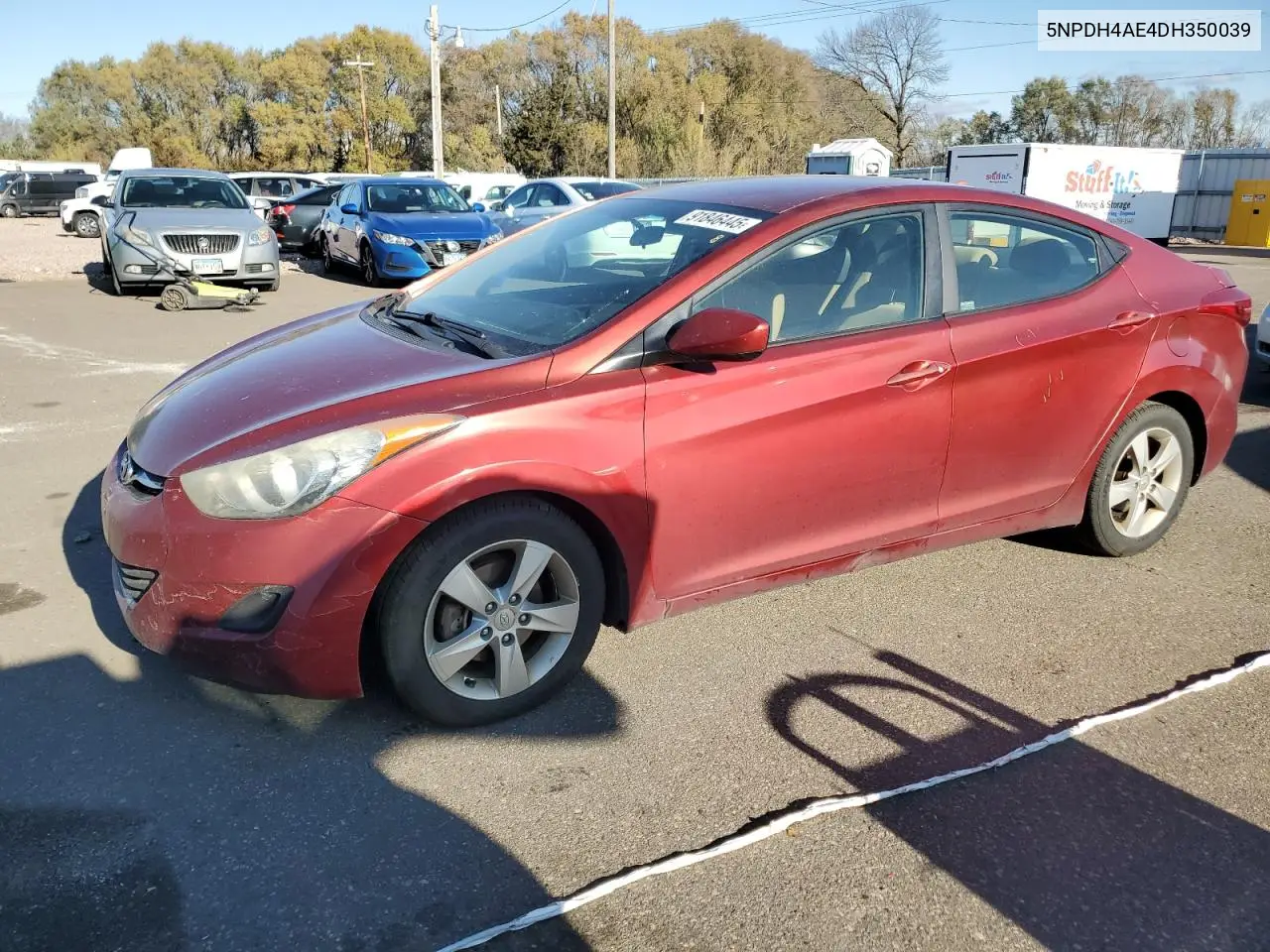 5NPDH4AE4DH350039 2013 Hyundai Elantra Gls