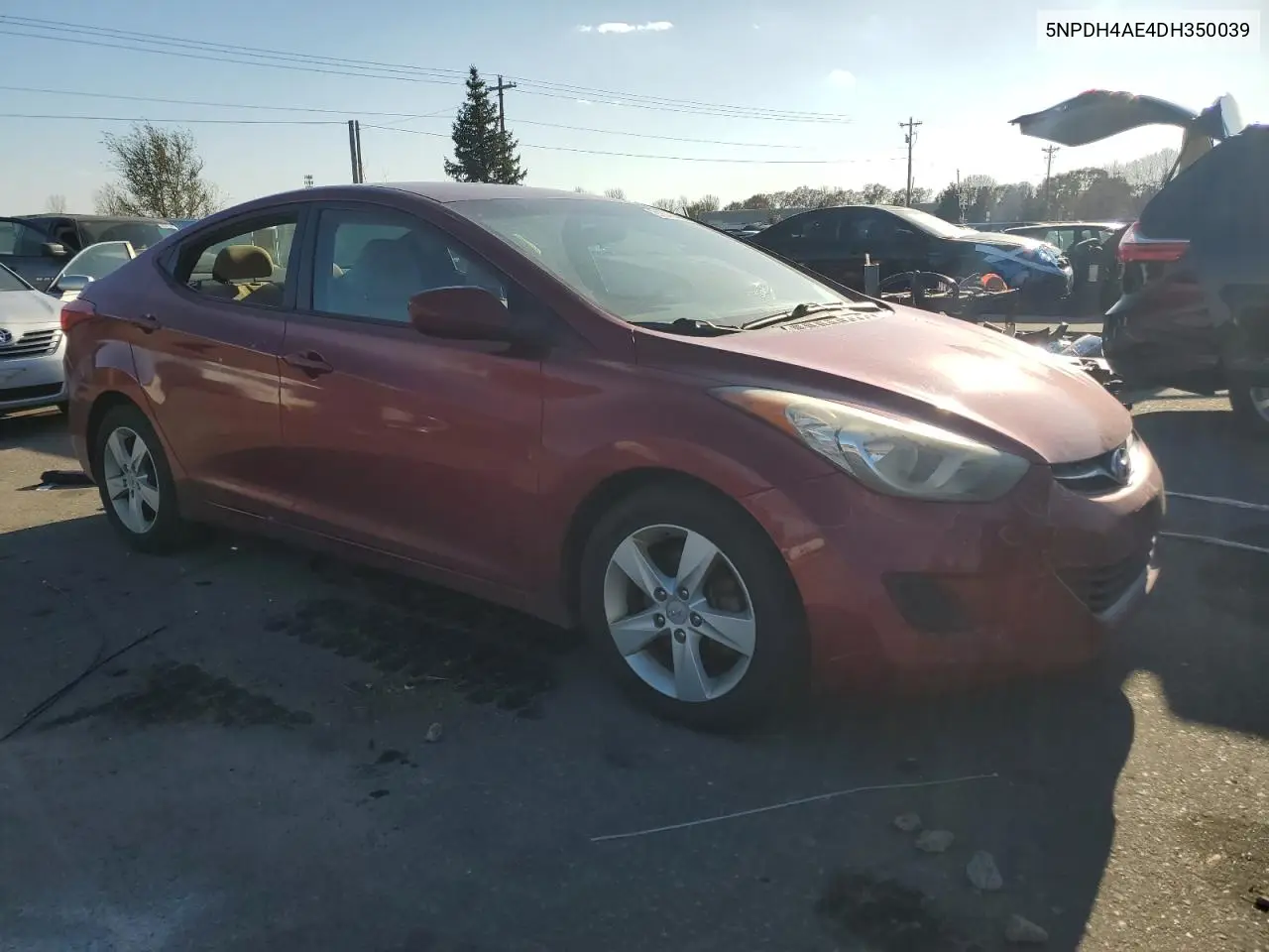 5NPDH4AE4DH350039 2013 Hyundai Elantra Gls