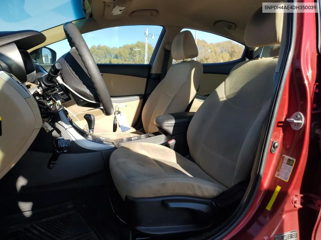 5NPDH4AE4DH350039 2013 Hyundai Elantra Gls