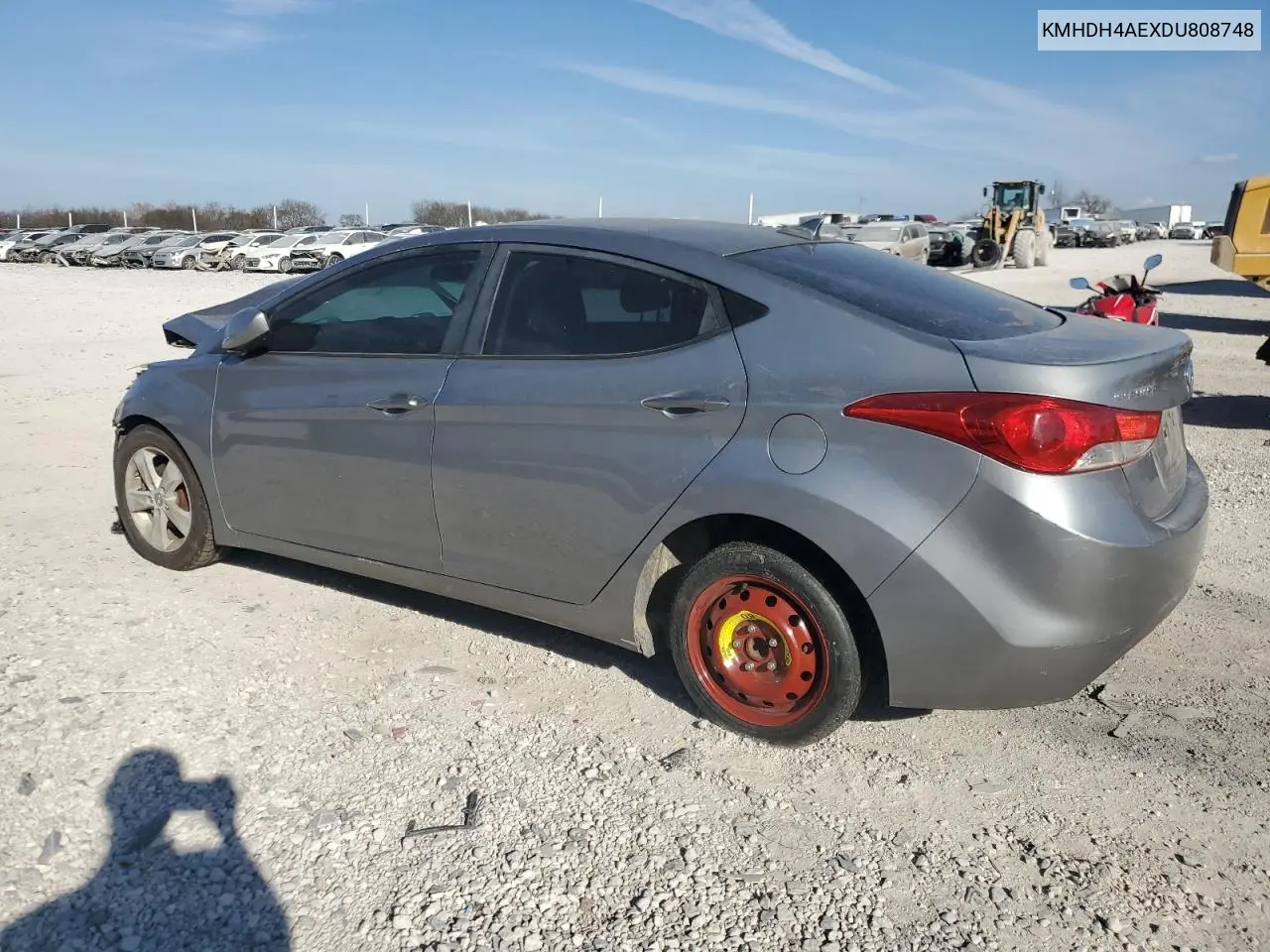 KMHDH4AEXDU808748 2013 Hyundai Elantra Gls