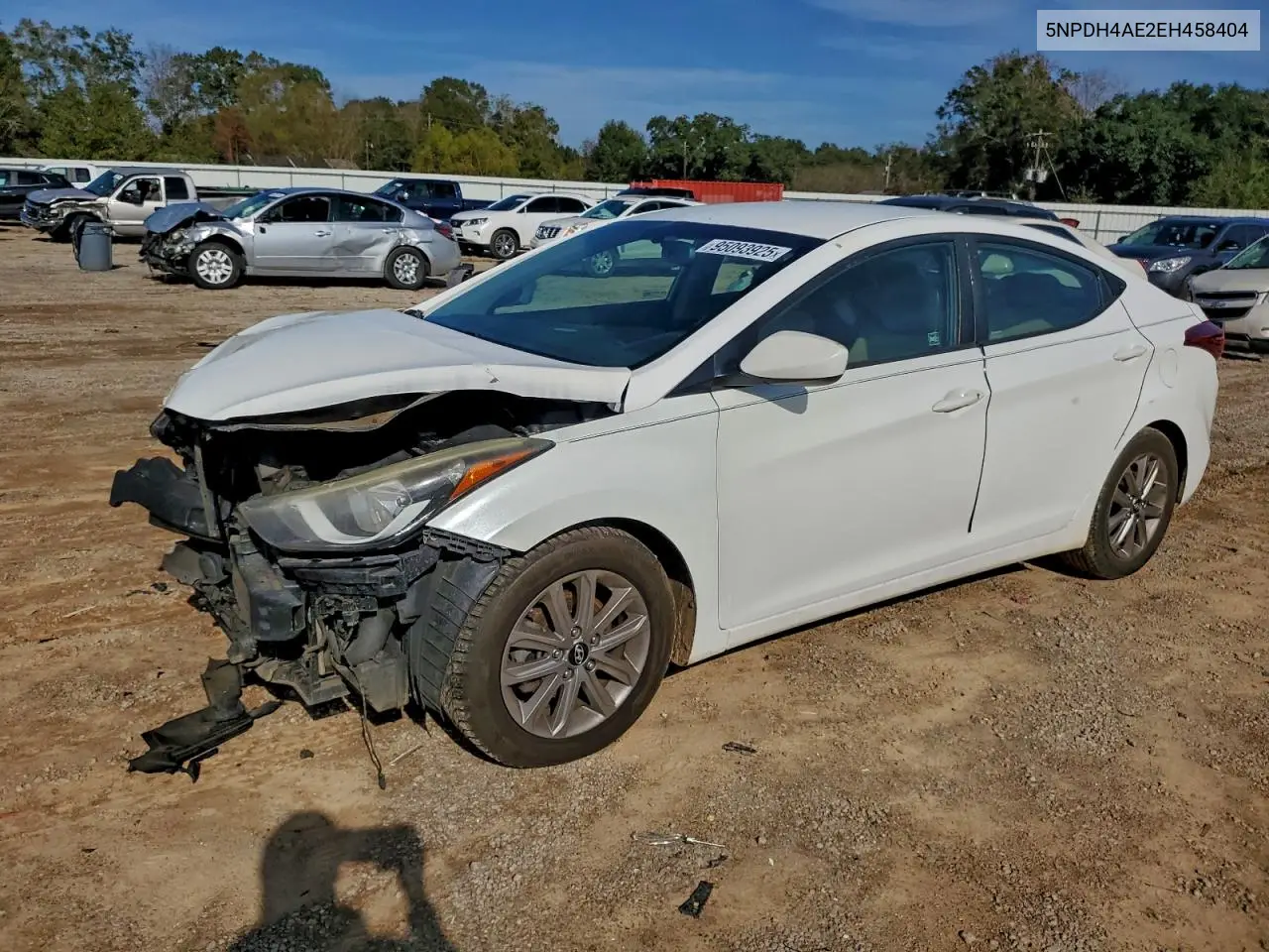 5NPDH4AE2EH458404 2014 Hyundai Elantra Se