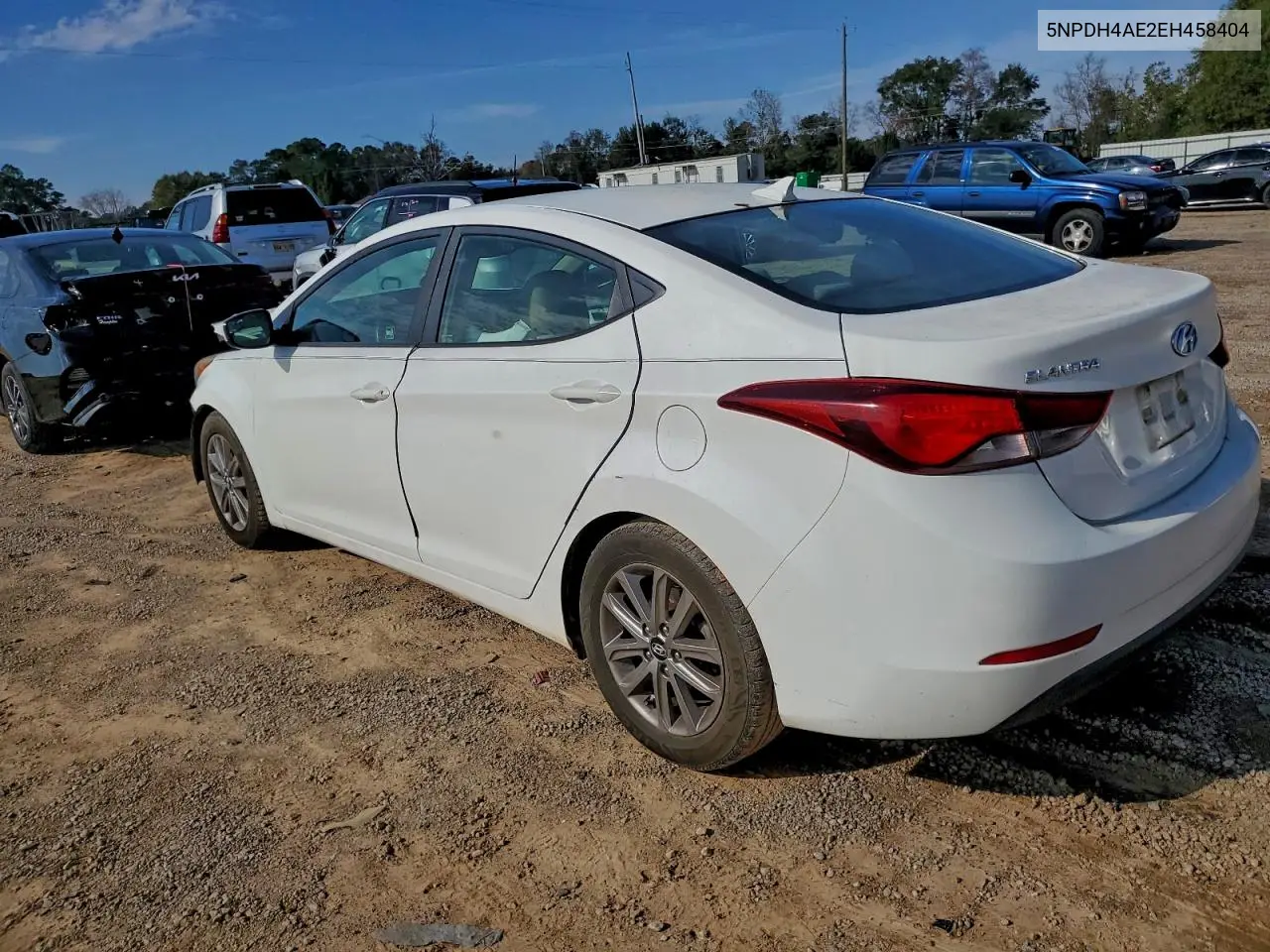 5NPDH4AE2EH458404 2014 Hyundai Elantra Se