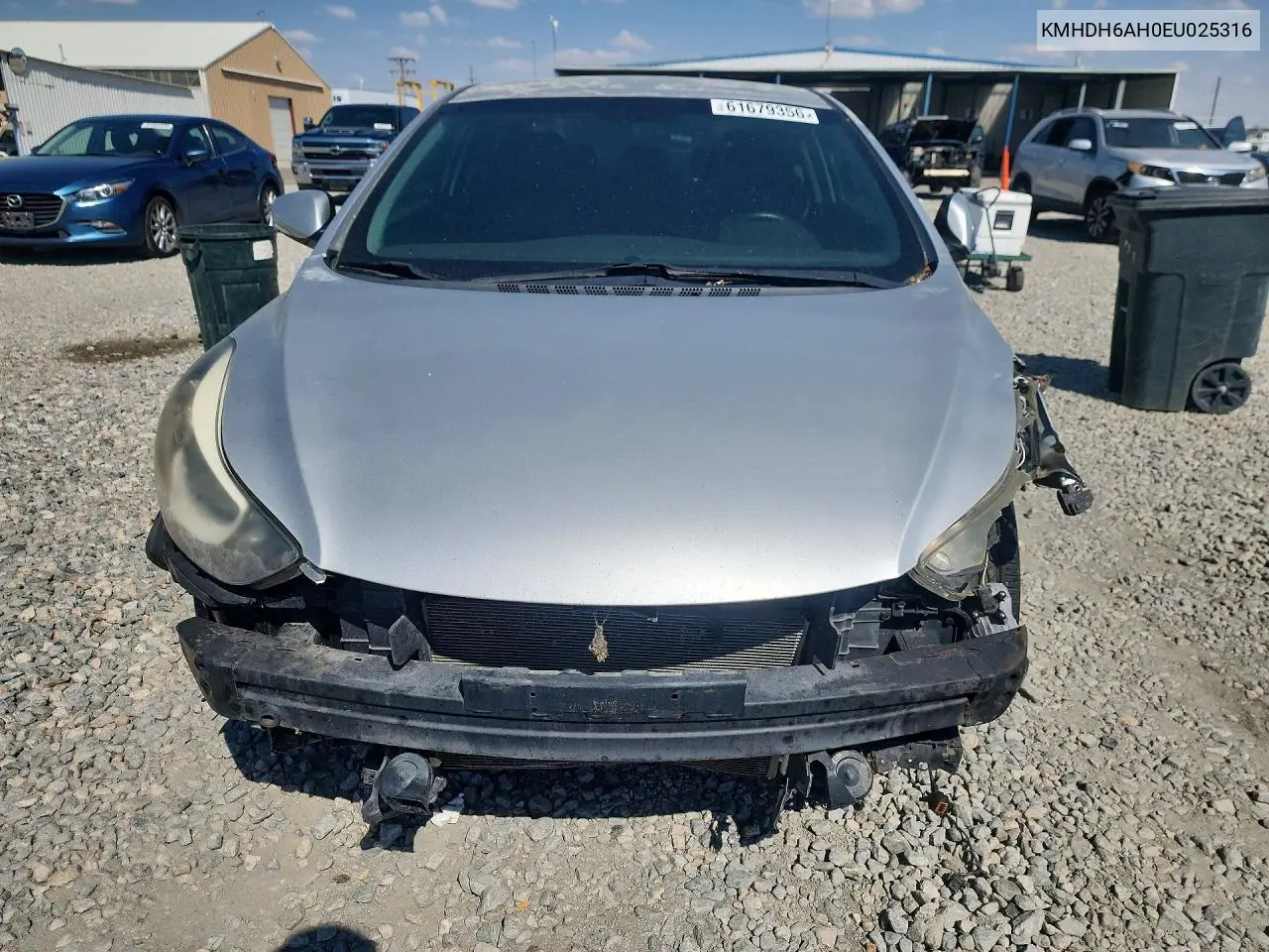 2014 Hyundai Elantra VIN: KMHDH6AH0EU025316 Lot: 61679356