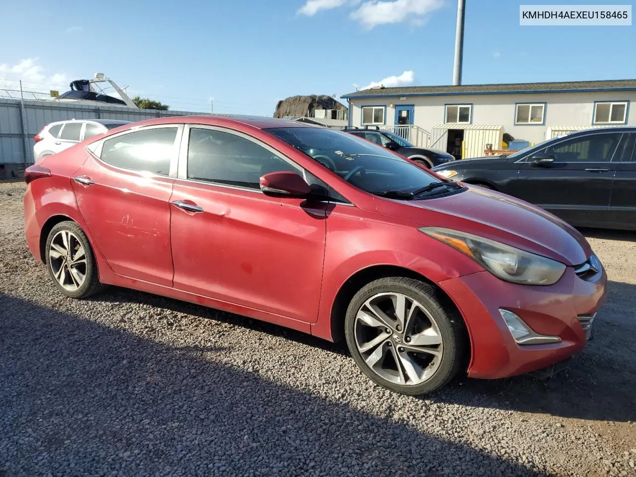 KMHDH4AEXEU158465 2014 Hyundai Elantra Se