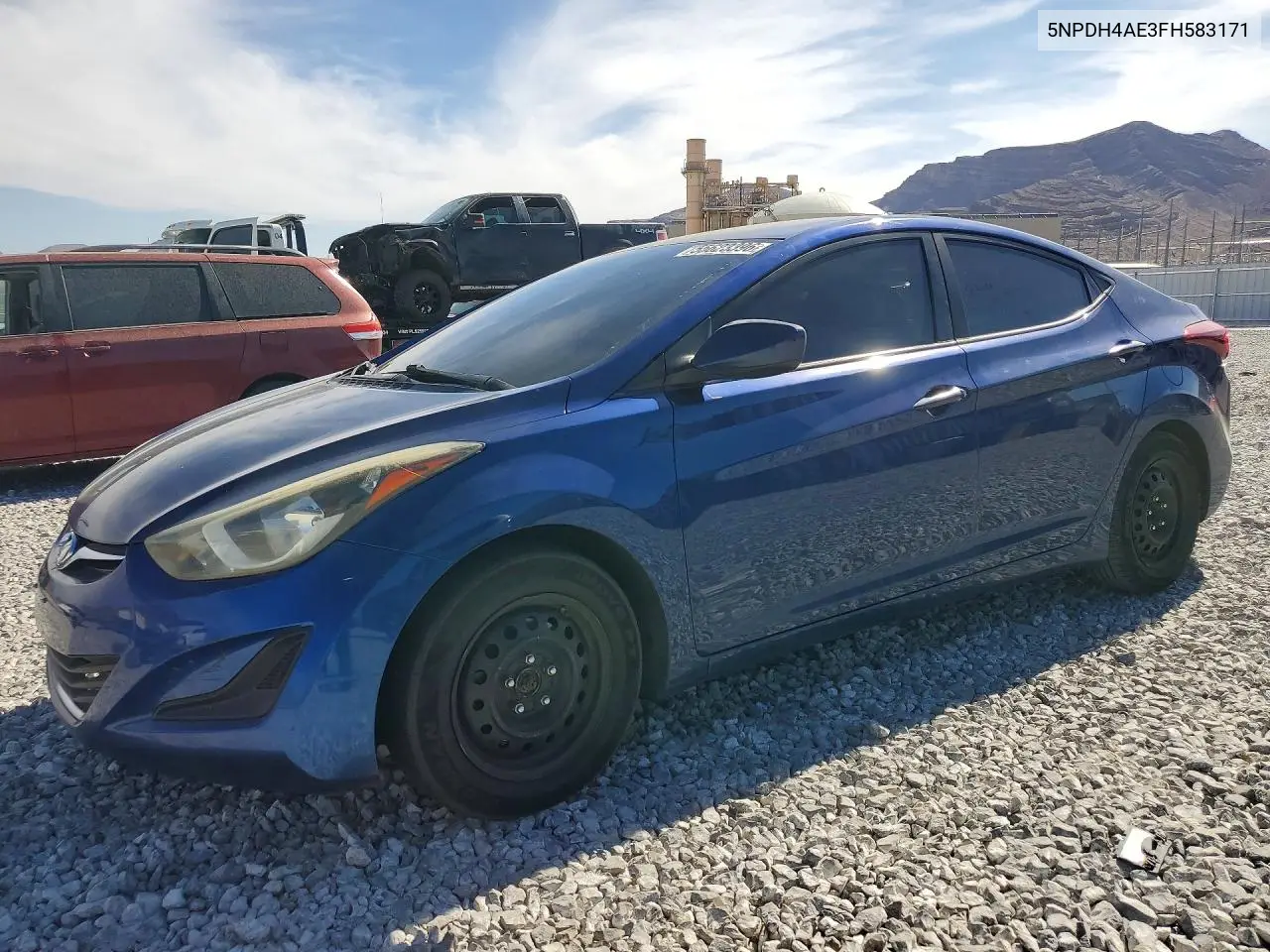 2015 Hyundai Elantra Se VIN: 5NPDH4AE3FH583171 Lot: 55623396