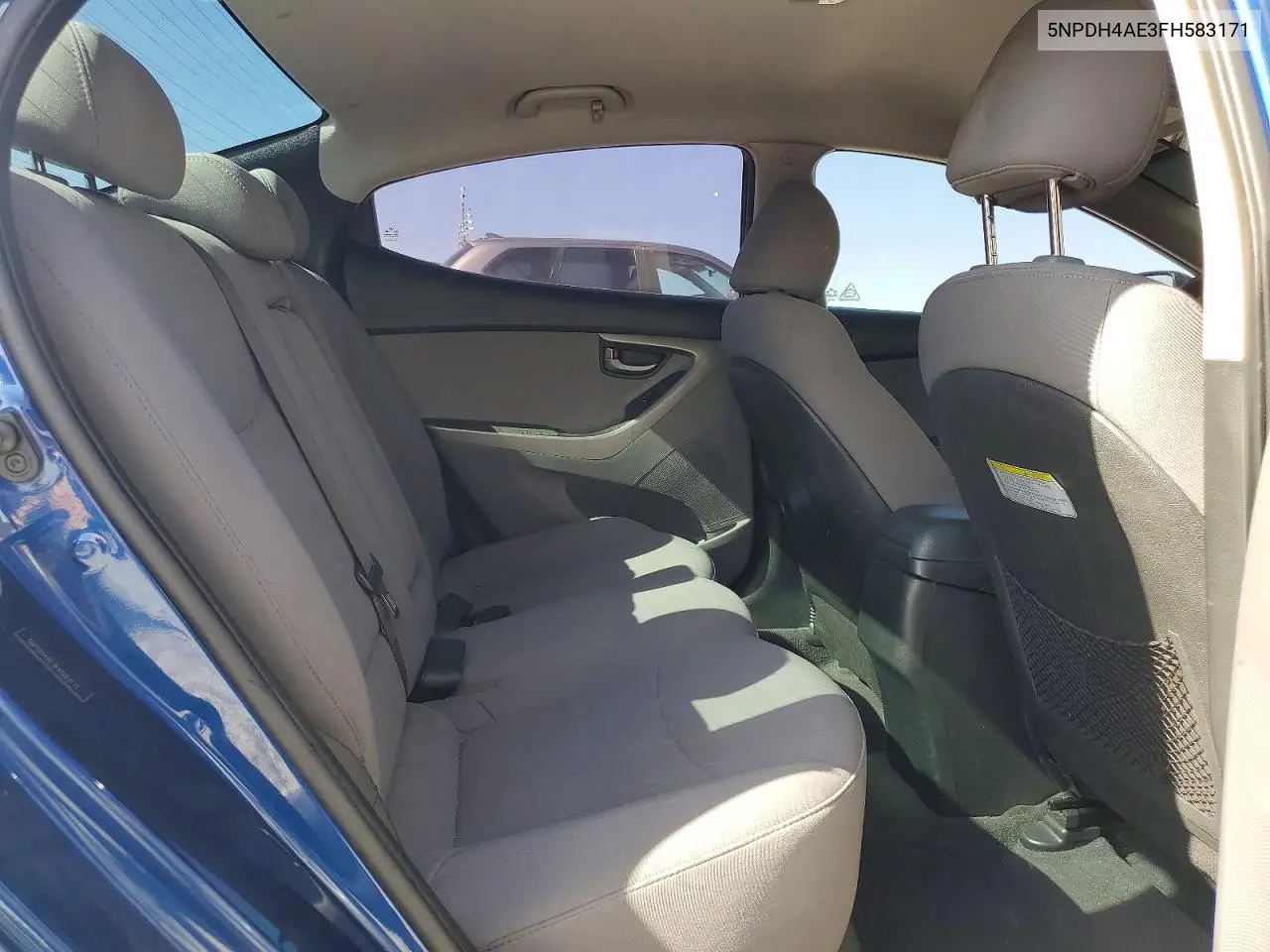 2015 Hyundai Elantra Se VIN: 5NPDH4AE3FH583171 Lot: 55623396