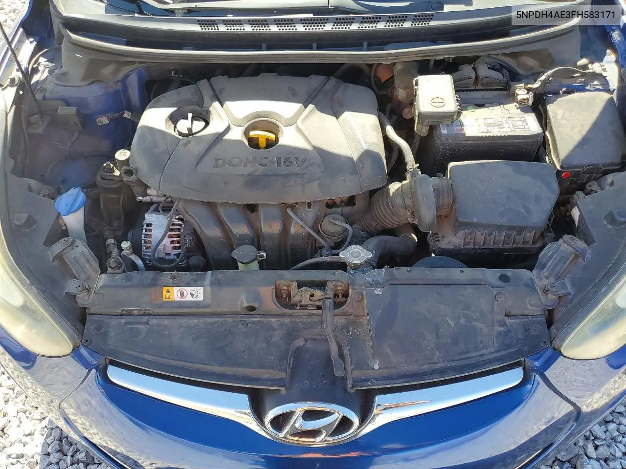 2015 Hyundai Elantra Se VIN: 5NPDH4AE3FH583171 Lot: 55623396
