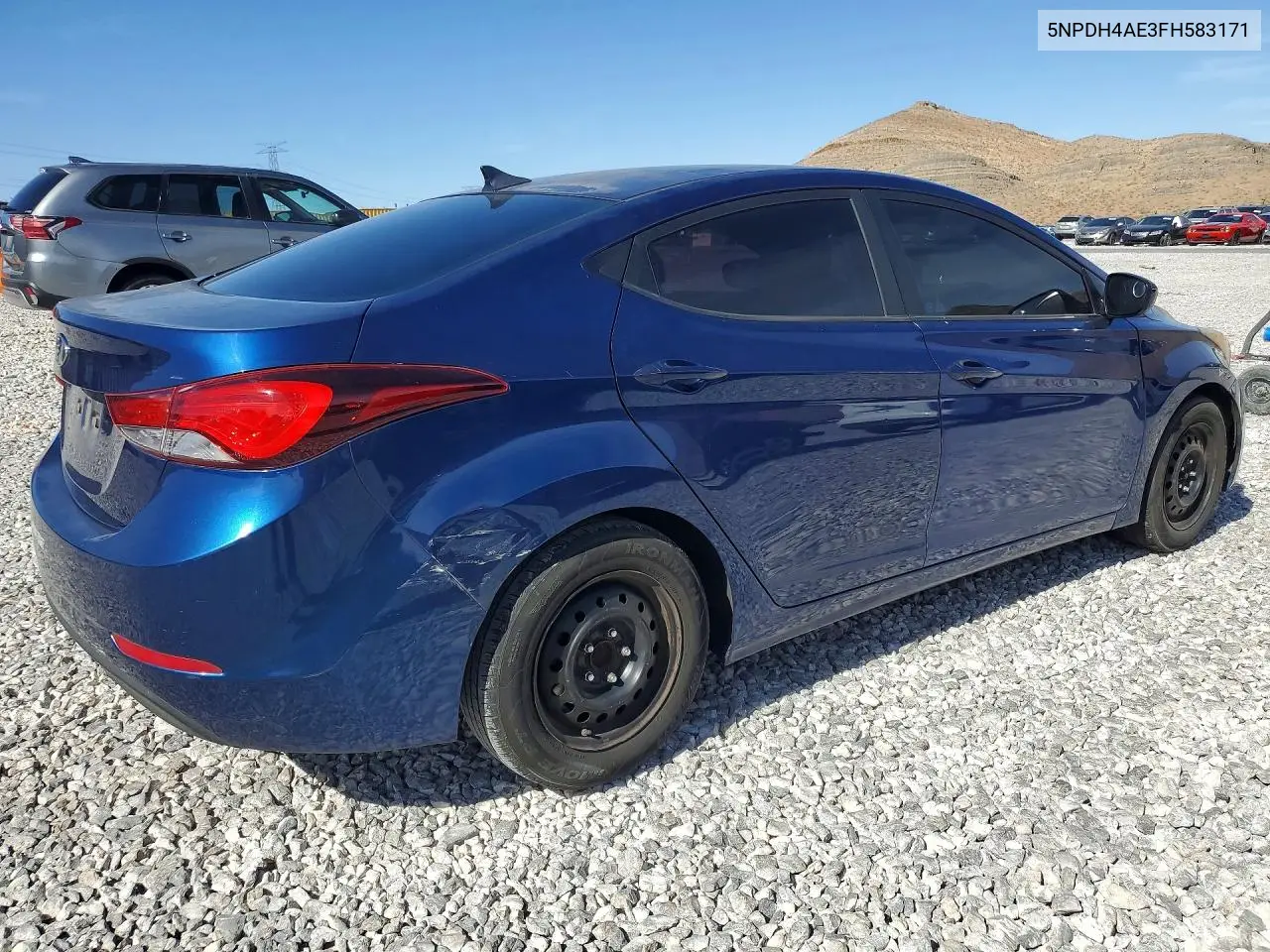 2015 Hyundai Elantra Se VIN: 5NPDH4AE3FH583171 Lot: 55623396
