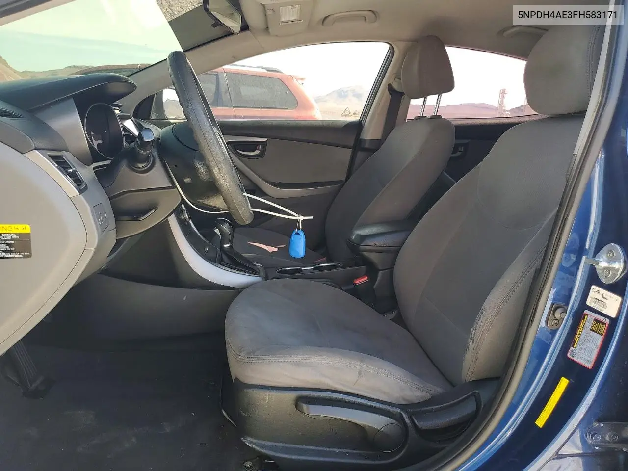 2015 Hyundai Elantra Se VIN: 5NPDH4AE3FH583171 Lot: 55623396