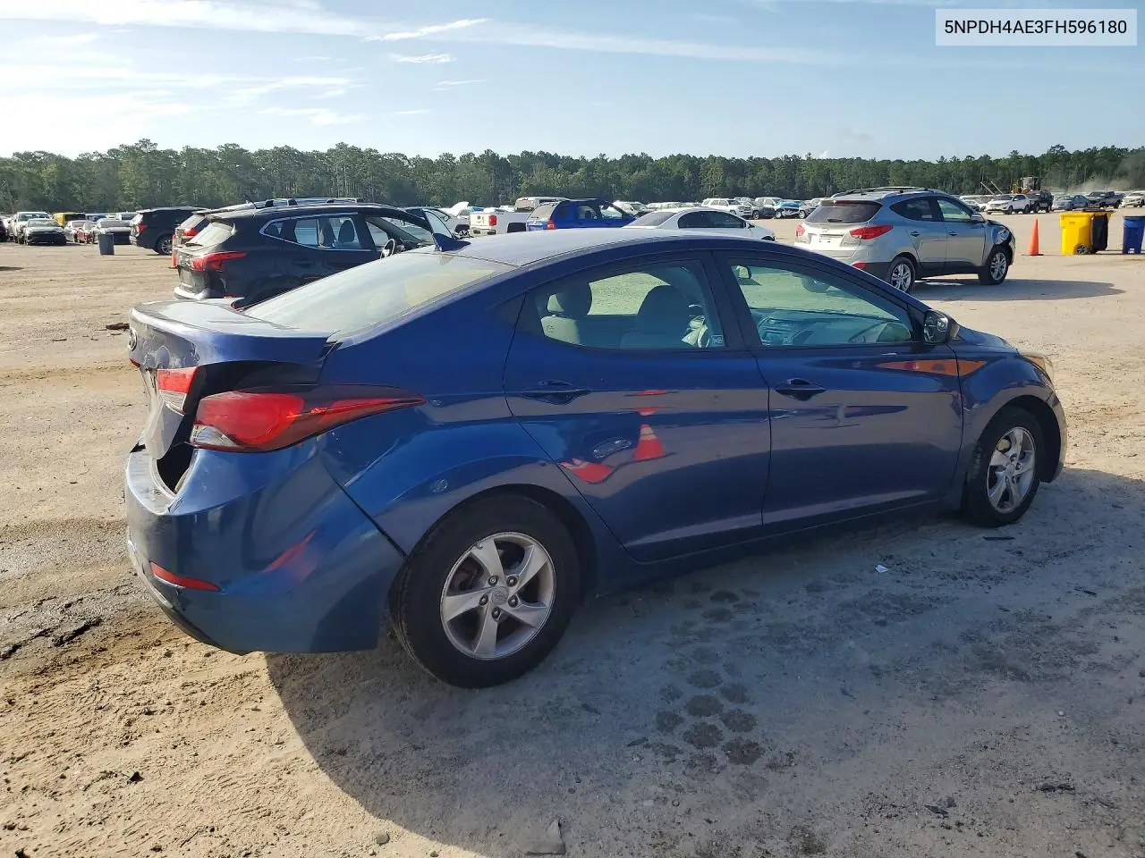 2015 Hyundai Elantra Se VIN: 5NPDH4AE3FH596180 Lot: 60598836