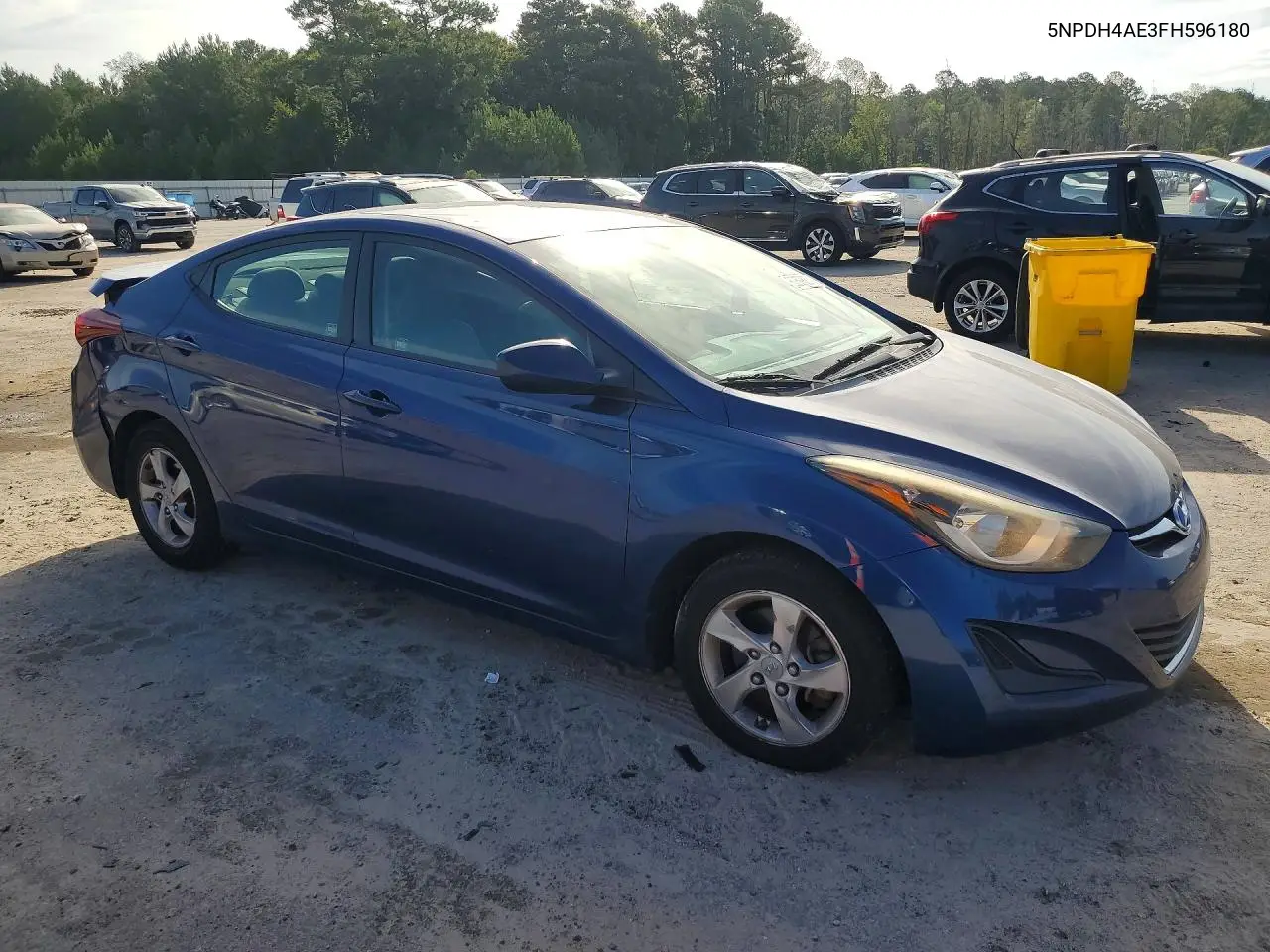 2015 Hyundai Elantra Se VIN: 5NPDH4AE3FH596180 Lot: 60598836