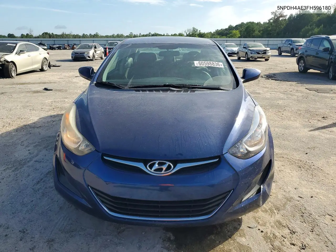 2015 Hyundai Elantra Se VIN: 5NPDH4AE3FH596180 Lot: 60598836