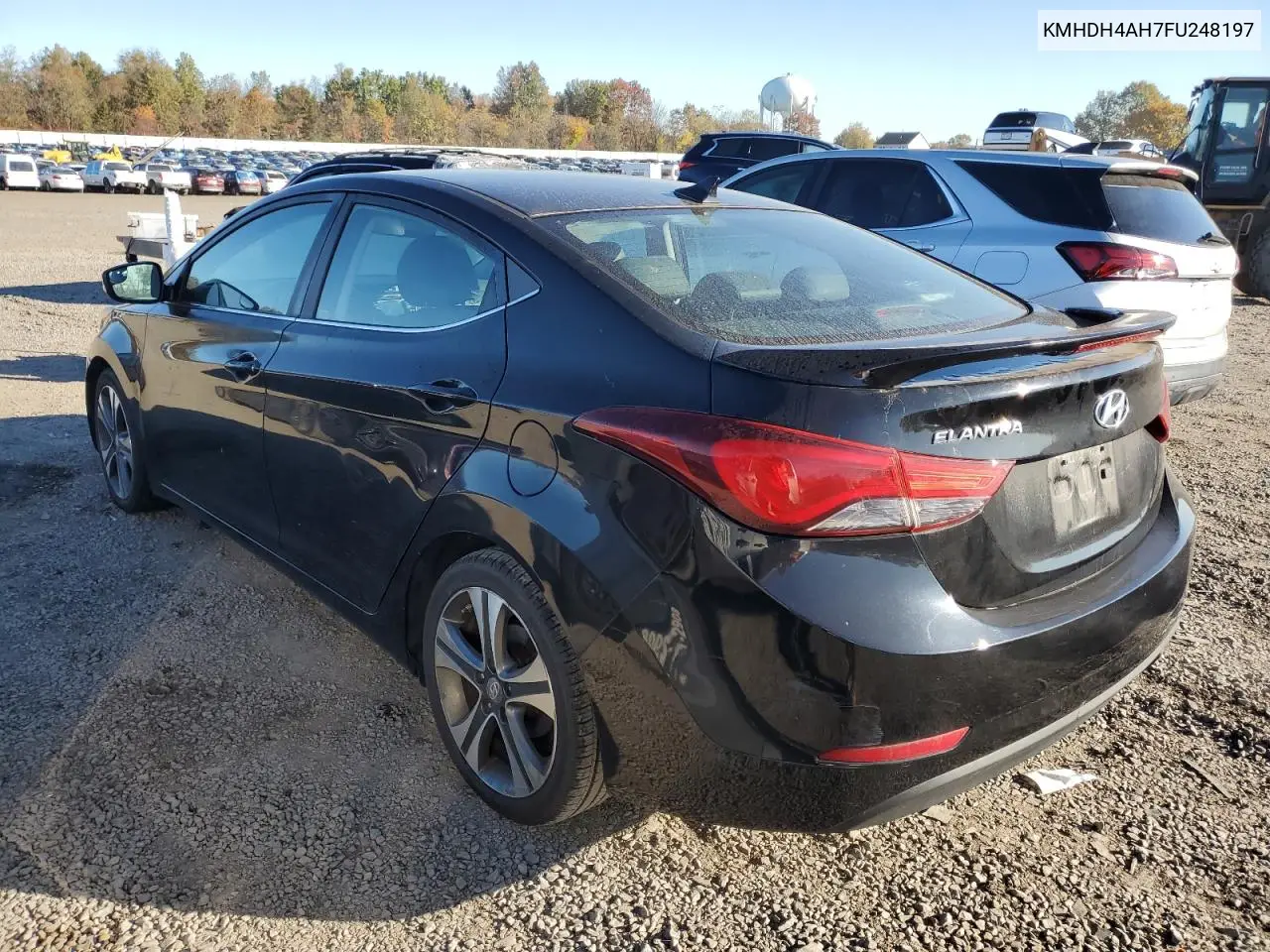 KMHDH4AH7FU248197 2015 Hyundai Elantra Se