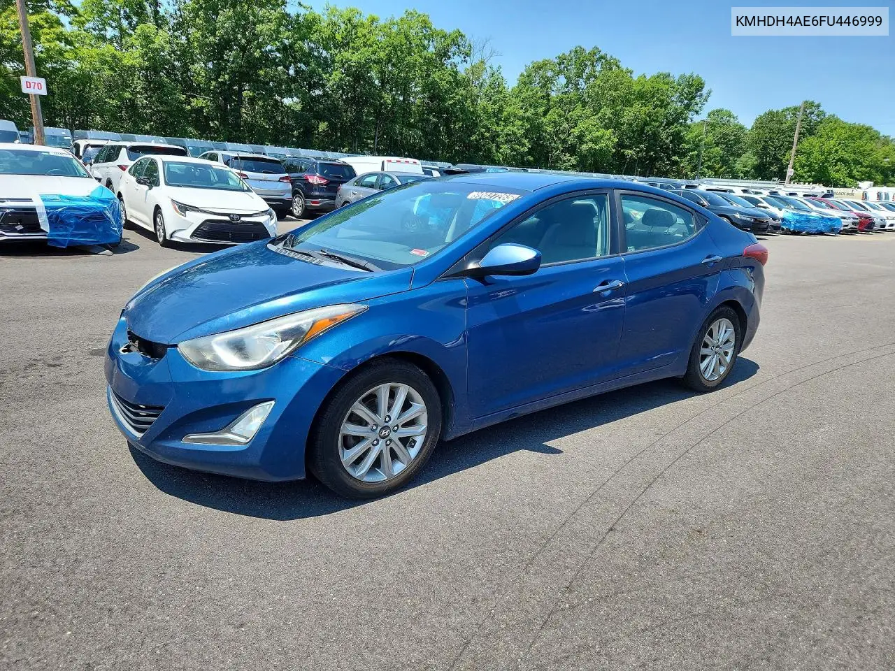 2015 Hyundai Elantra Se VIN: KMHDH4AE6FU446999 Lot: 99027265